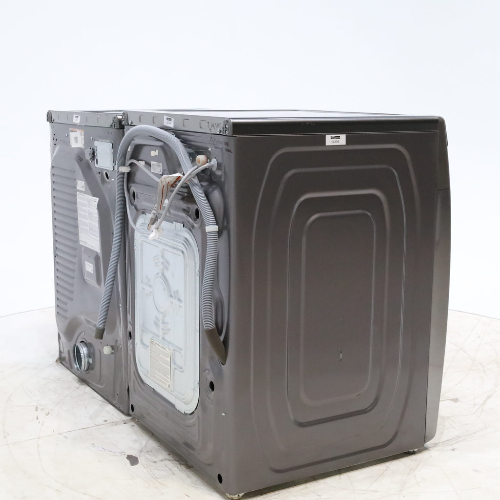 Pictures of Platinum ENERGY STAR Samsung 4.5 cu. ft. Front Load Washer with WiFi Connectivity and Platinum Samsung 7.5 cu. ft. Front Load Electric Dryer with Steam - Scratch and Dent - Minor - Neu Appliance Outlet - Discount Appliance Outlet in Austin, Tx