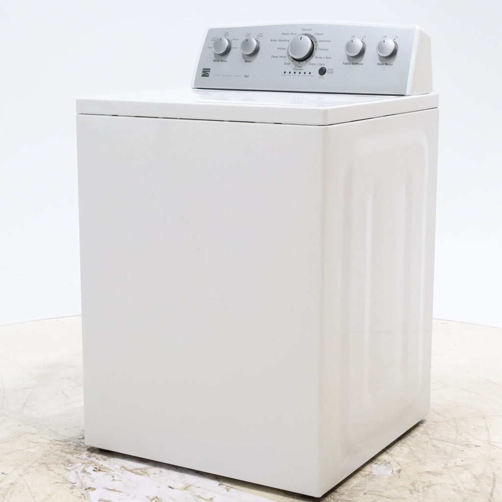 Pictures of Kenmore White 4.3 cu. Ft Top Load Washer w/Triple Action Impeller with StainBoost Feature - Certified Refurbished - Neu Appliance Outlet - Discount Appliance Outlet in Austin, Tx