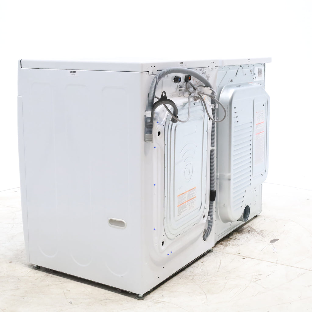 Pictures of ENERGY STAR LG 4.5 cu. ft. Front Load Washing Machine with Steam and ENERGY STAR LG 7.4 cu. ft. Electric Vented Dryer with Sensor Dry and SmartThinQ Technology - Scratch & Dent - Minor - Neu Appliance Outlet - Discount Appliance Outlet in Austin, Tx