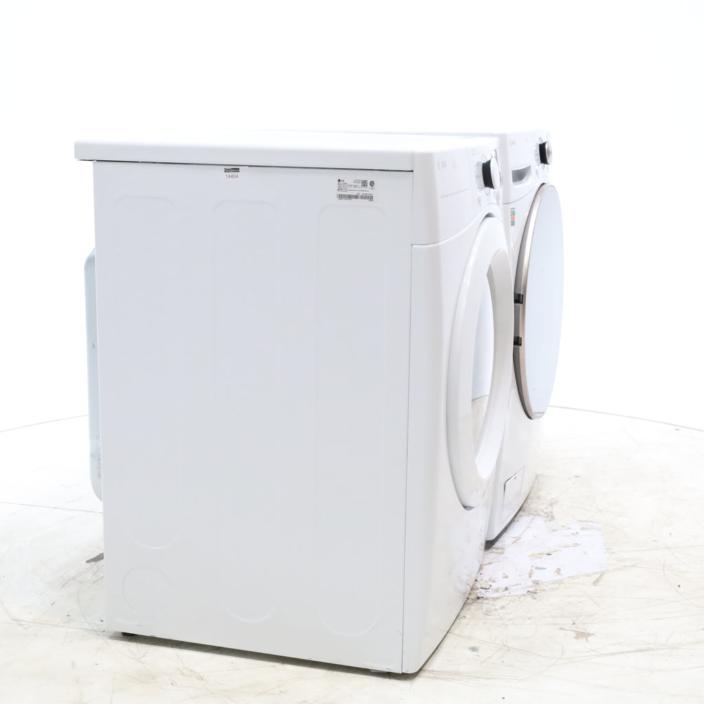Pictures of ENERGY STAR LG 4.5 cu. ft. Front Load Washing Machine with Steam and ENERGY STAR LG 7.4 cu. ft. Electric Vented Dryer with Sensor Dry and SmartThinQ Technology - Scratch & Dent - Minor - Neu Appliance Outlet - Discount Appliance Outlet in Austin, Tx