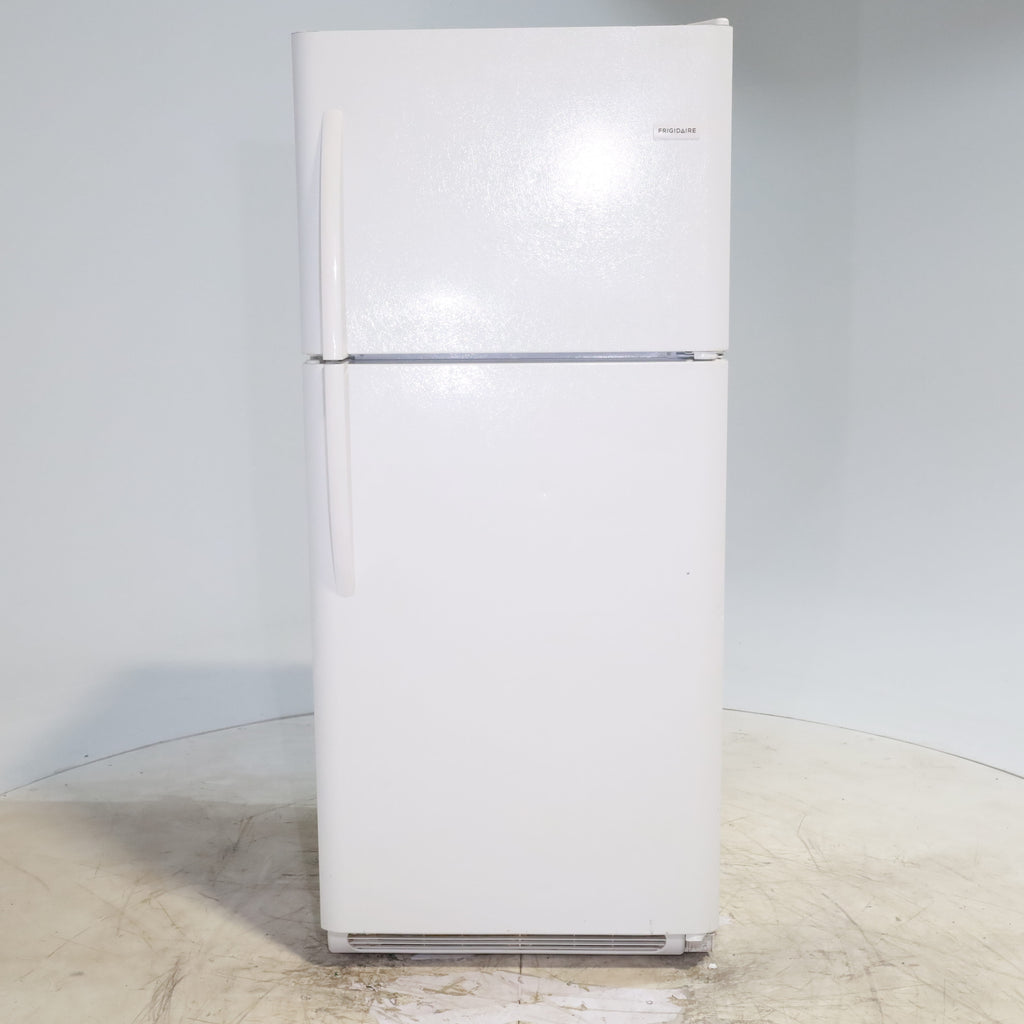 Pictures of 30 in. Wide White Frigidaire 20.4 cu. ft. Top Freezer Refrigerator with Reversible Doors - Certified Refurbished - Neu Appliance Outlet - Discount Appliance Outlet in Austin, Tx