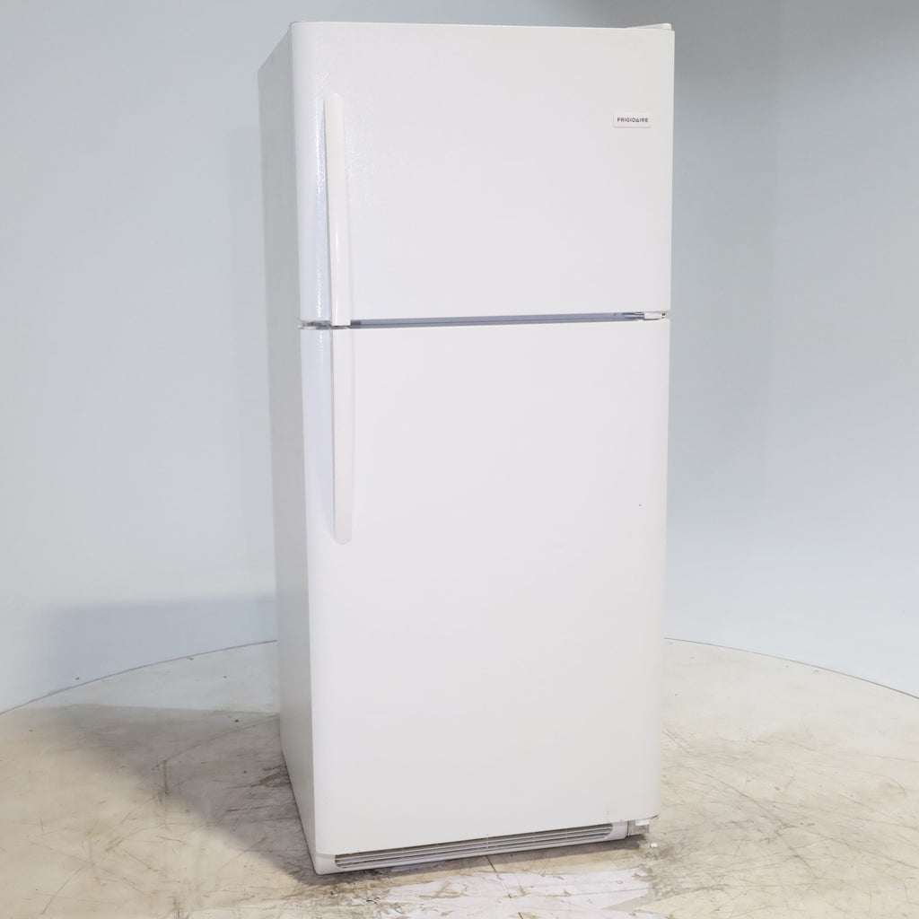 Pictures of 30 in. Wide White Frigidaire 20.4 cu. ft. Top Freezer Refrigerator with Reversible Doors - Certified Refurbished - Neu Appliance Outlet - Discount Appliance Outlet in Austin, Tx