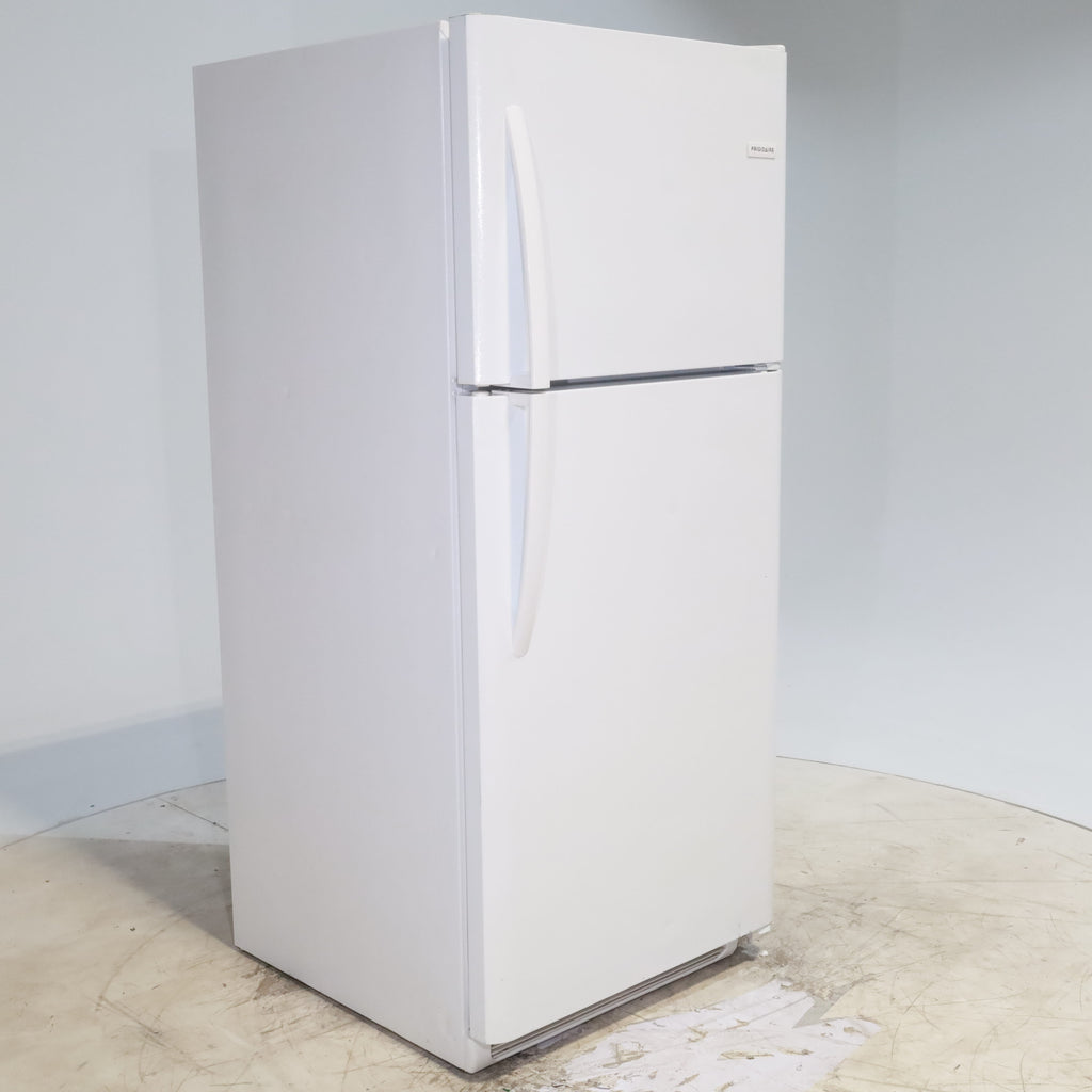 Pictures of 30 in. Wide White Frigidaire 20.4 cu. ft. Top Freezer Refrigerator with Reversible Doors - Certified Refurbished - Neu Appliance Outlet - Discount Appliance Outlet in Austin, Tx