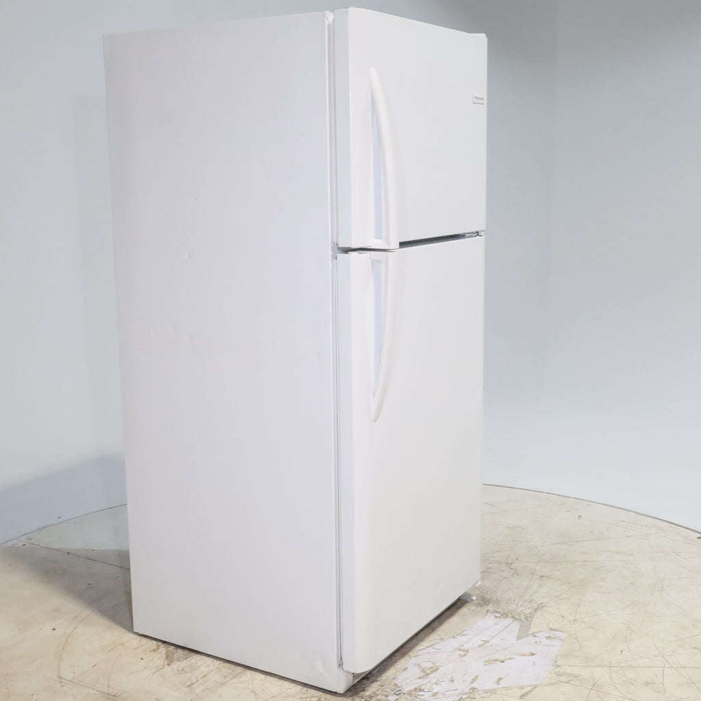 Pictures of 30 in. Wide White Frigidaire 20.4 cu. ft. Top Freezer Refrigerator with Reversible Doors - Certified Refurbished - Neu Appliance Outlet - Discount Appliance Outlet in Austin, Tx