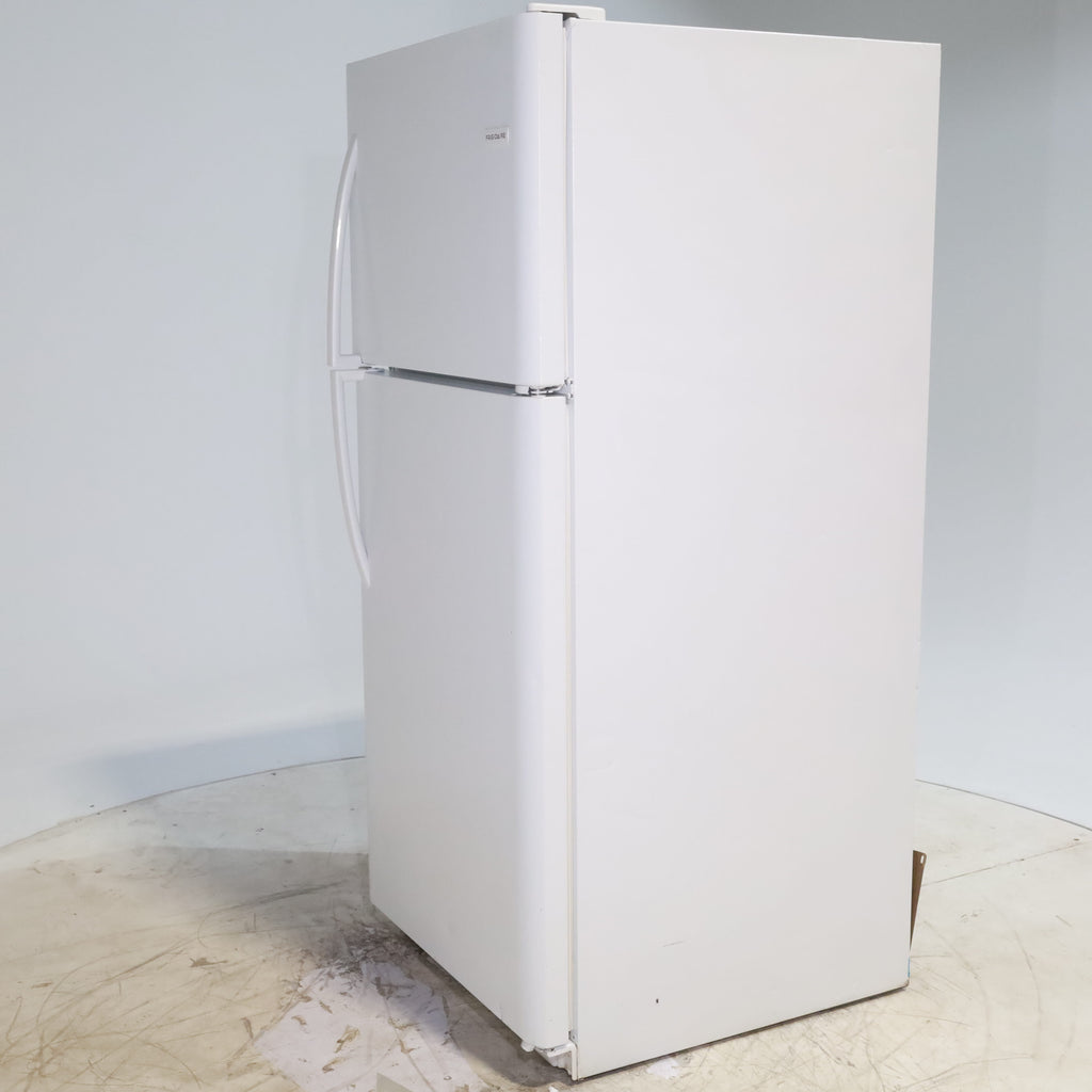 Pictures of 30 in. Wide White Frigidaire 20.4 cu. ft. Top Freezer Refrigerator with Reversible Doors - Certified Refurbished - Neu Appliance Outlet - Discount Appliance Outlet in Austin, Tx