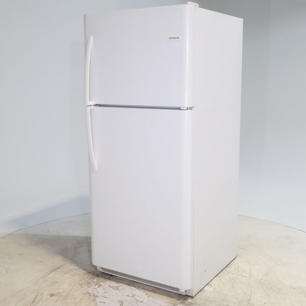 Pictures of 30 in. Wide White Frigidaire 20.4 cu. ft. Top Freezer Refrigerator with Reversible Doors - Certified Refurbished - Neu Appliance Outlet - Discount Appliance Outlet in Austin, Tx