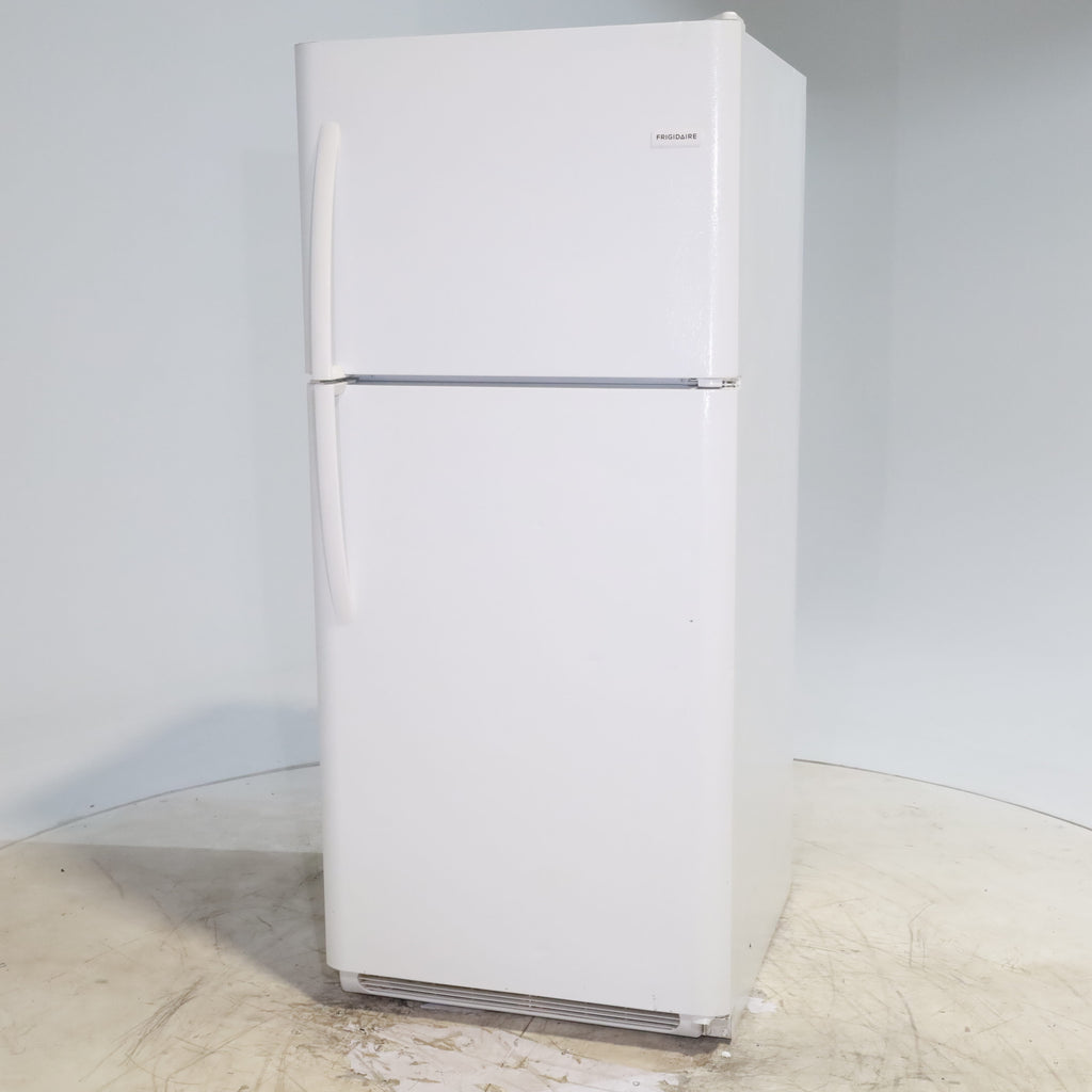 Pictures of 30 in. Wide White Frigidaire 20.4 cu. ft. Top Freezer Refrigerator with Reversible Doors - Certified Refurbished - Neu Appliance Outlet - Discount Appliance Outlet in Austin, Tx