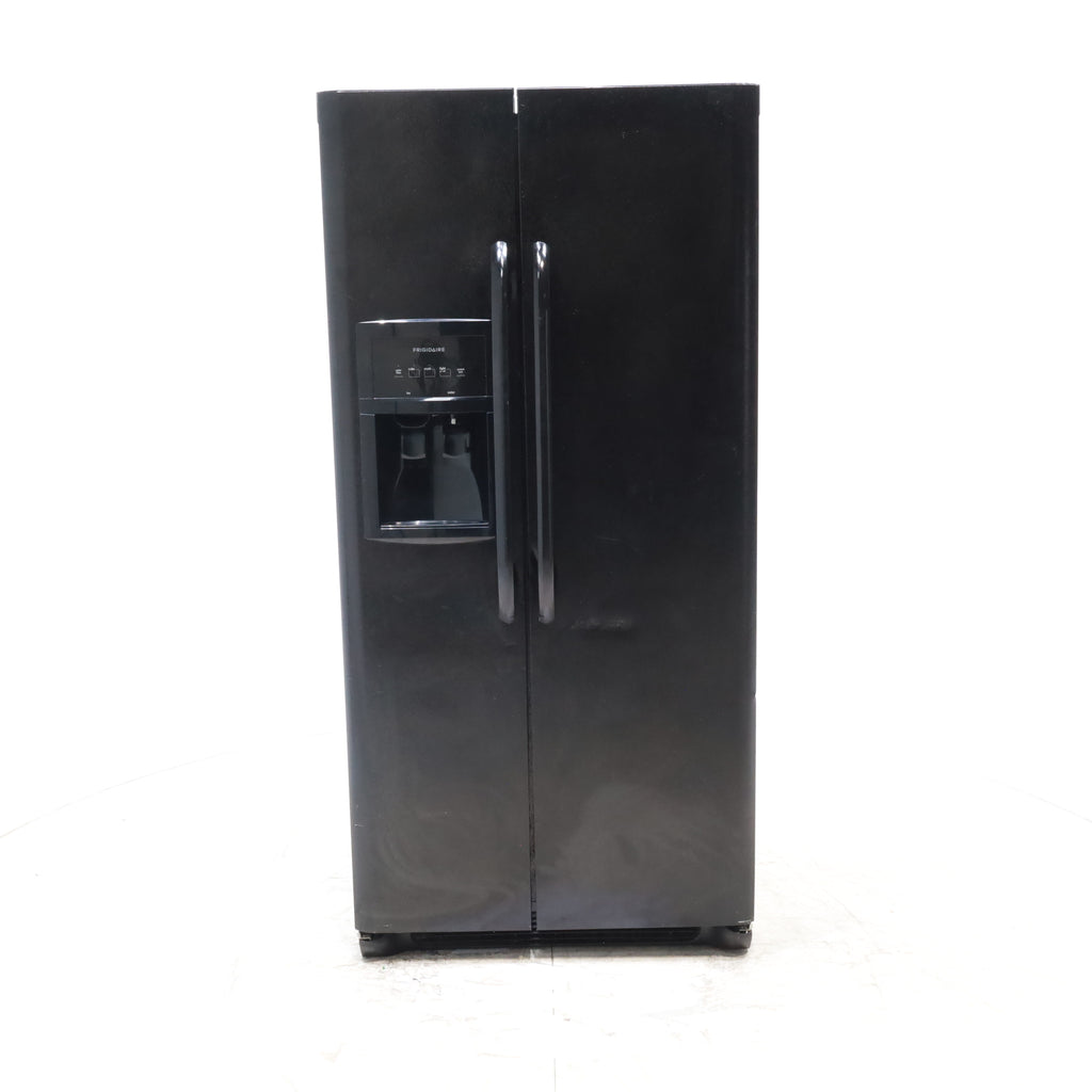 Pictures of 33" Wide Frigidaire Side by Side 22.1 cu ft Refrigerator with Spill Safe Glass Shelves and Pure Source Water Filter - Certified Refurbished - Neu Appliance Outlet - Discount Appliance Outlet in Austin, Tx