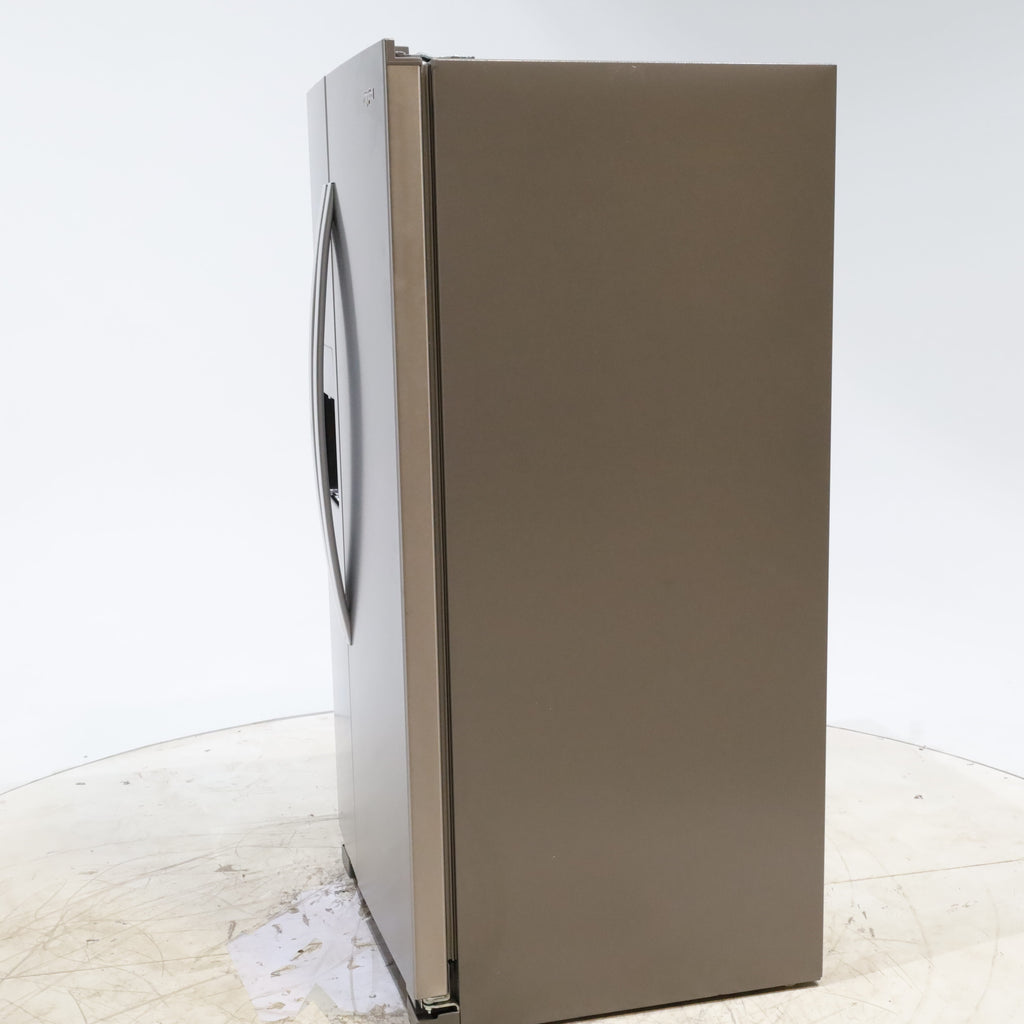 Pictures of 33 in. Wide Fingerprint-Resistant Stainless Steel Whirlpool 21.4 cu. ft. Side by Side Refrigerator with In Door Ice and Water Dispenser - Scratch & Dent - Moderate - Neu Appliance Outlet - Discount Appliance Outlet in Austin, Tx