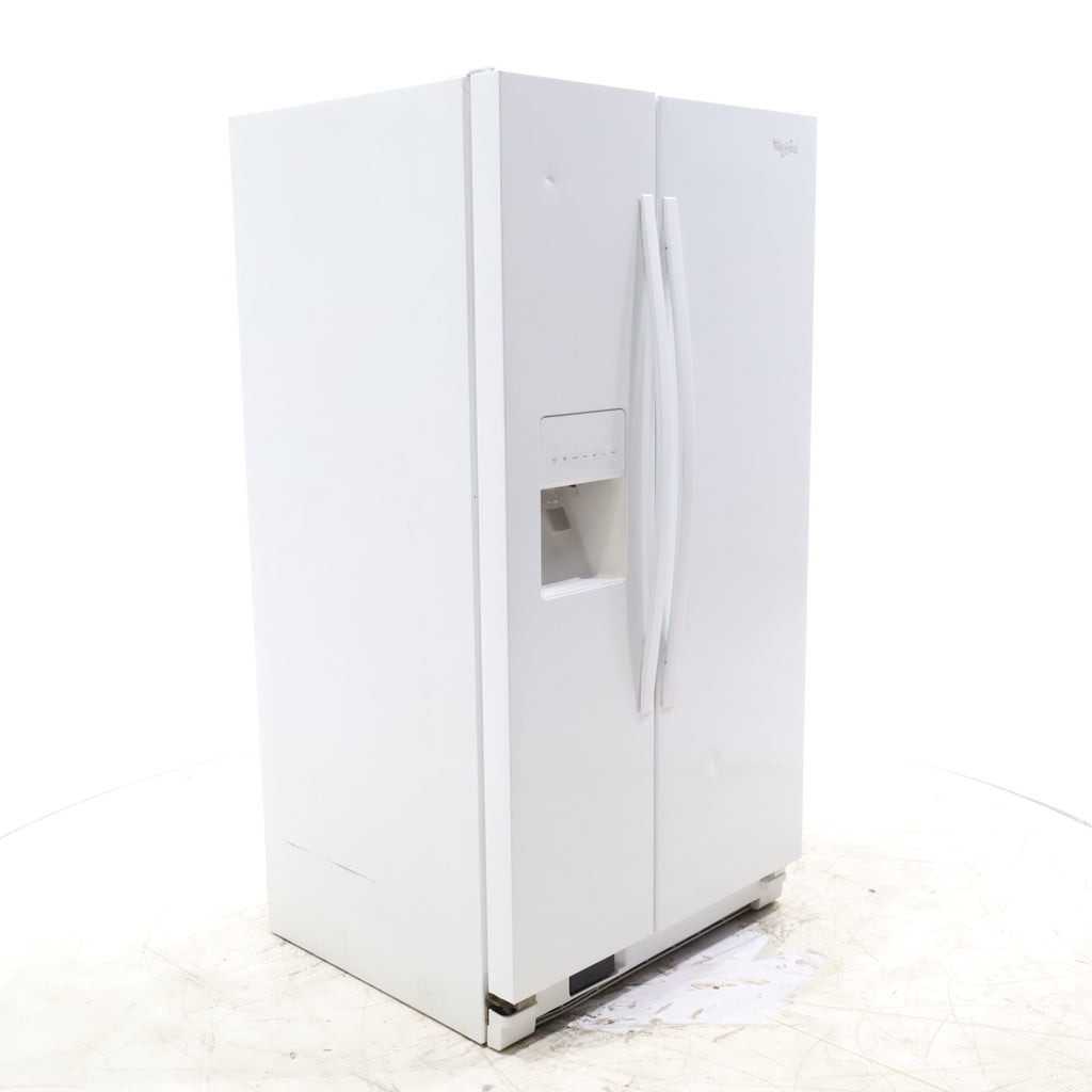 Pictures of White Whirlpool 36" Side By Side 25 cu ft Refrigerator with Ice and Water Dispenser - Certified Refurbished - Neu Appliance Outlet - Discount Appliance Outlet in Austin, Tx