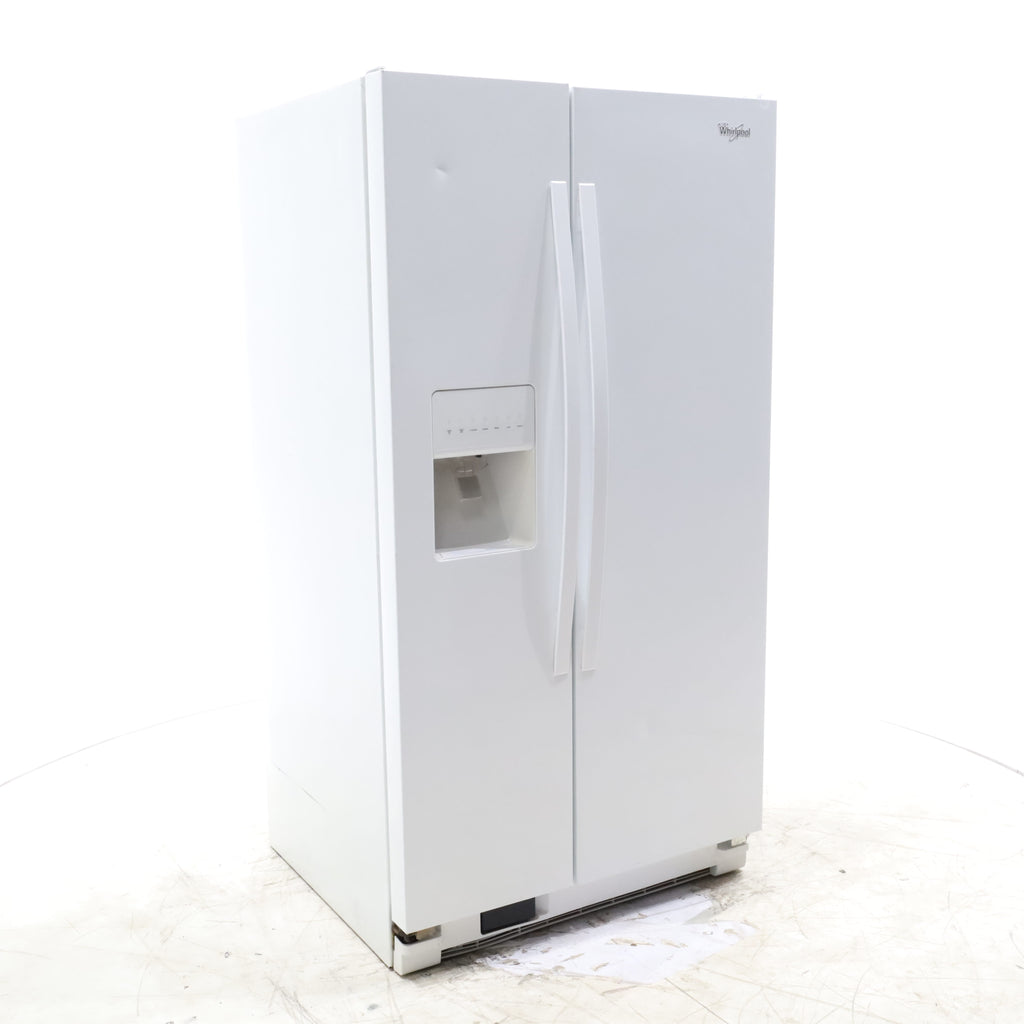 Pictures of White Whirlpool 36" Side By Side 25 cu ft Refrigerator with Ice and Water Dispenser - Certified Refurbished - Neu Appliance Outlet - Discount Appliance Outlet in Austin, Tx