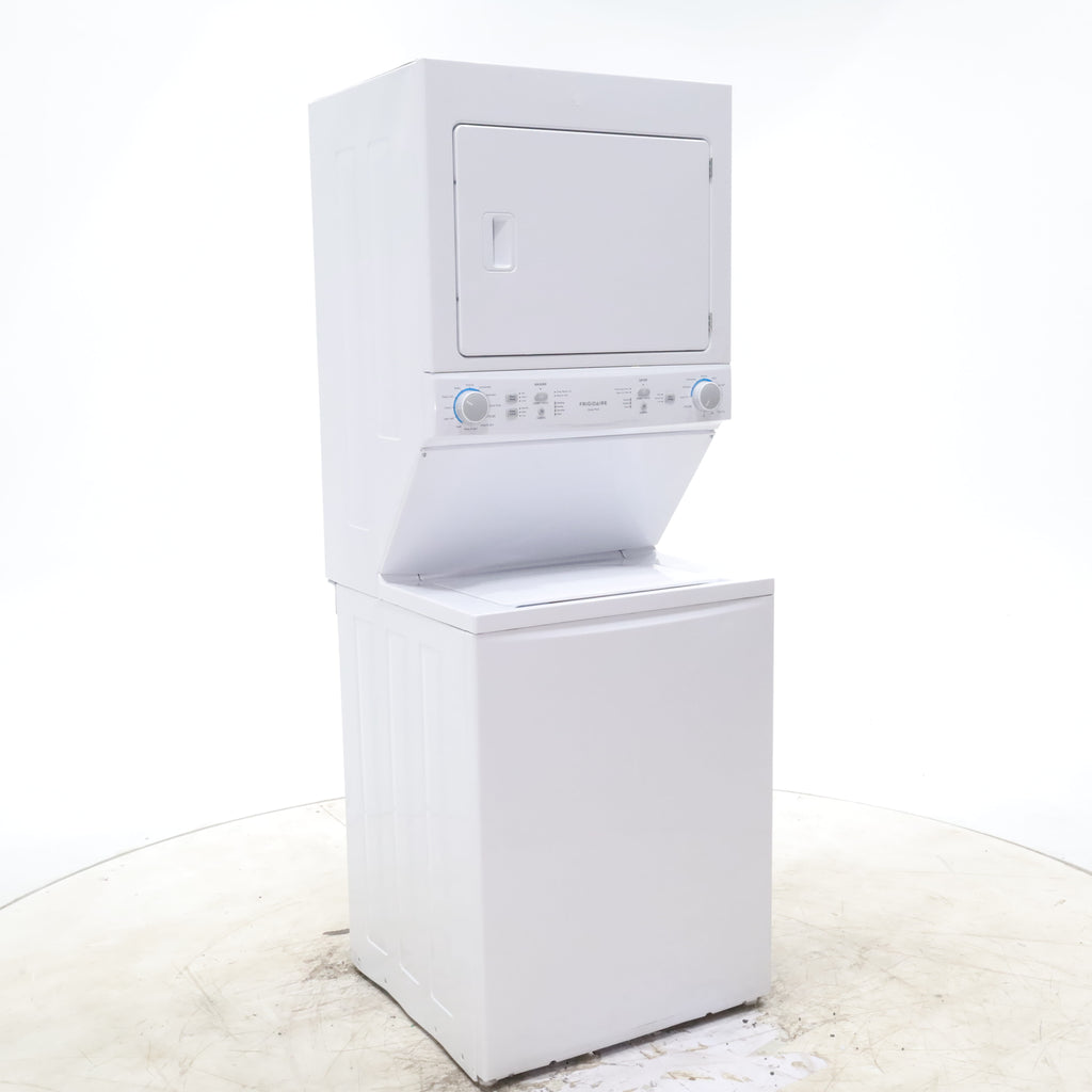 Pictures of Frigidaire Stacked Laundry Center with 3.9 cu ft Capacity Washer and 5.6 cu ft Electric Dryer with Maxfill Option- Scratch & Dent - Moderate - Neu Appliance Outlet - Discount Appliance Outlet in Austin, Tx