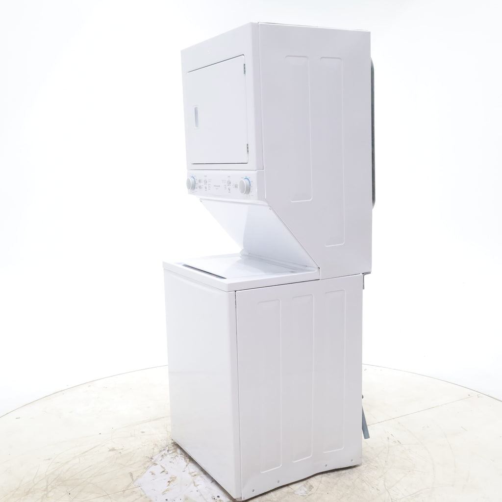 Pictures of Frigidaire Stacked Laundry Center with 3.9 cu ft Capacity Washer and 5.6 cu ft Electric Dryer with Maxfill Option- Scratch & Dent - Moderate - Neu Appliance Outlet - Discount Appliance Outlet in Austin, Tx