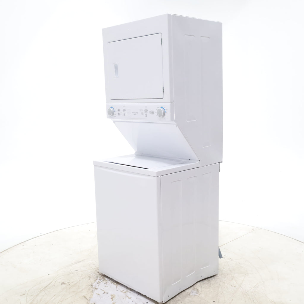Pictures of Frigidaire Stacked Laundry Center with 3.9 cu ft Capacity Washer and 5.6 cu ft Electric Dryer with Maxfill Option- Scratch & Dent - Moderate - Neu Appliance Outlet - Discount Appliance Outlet in Austin, Tx
