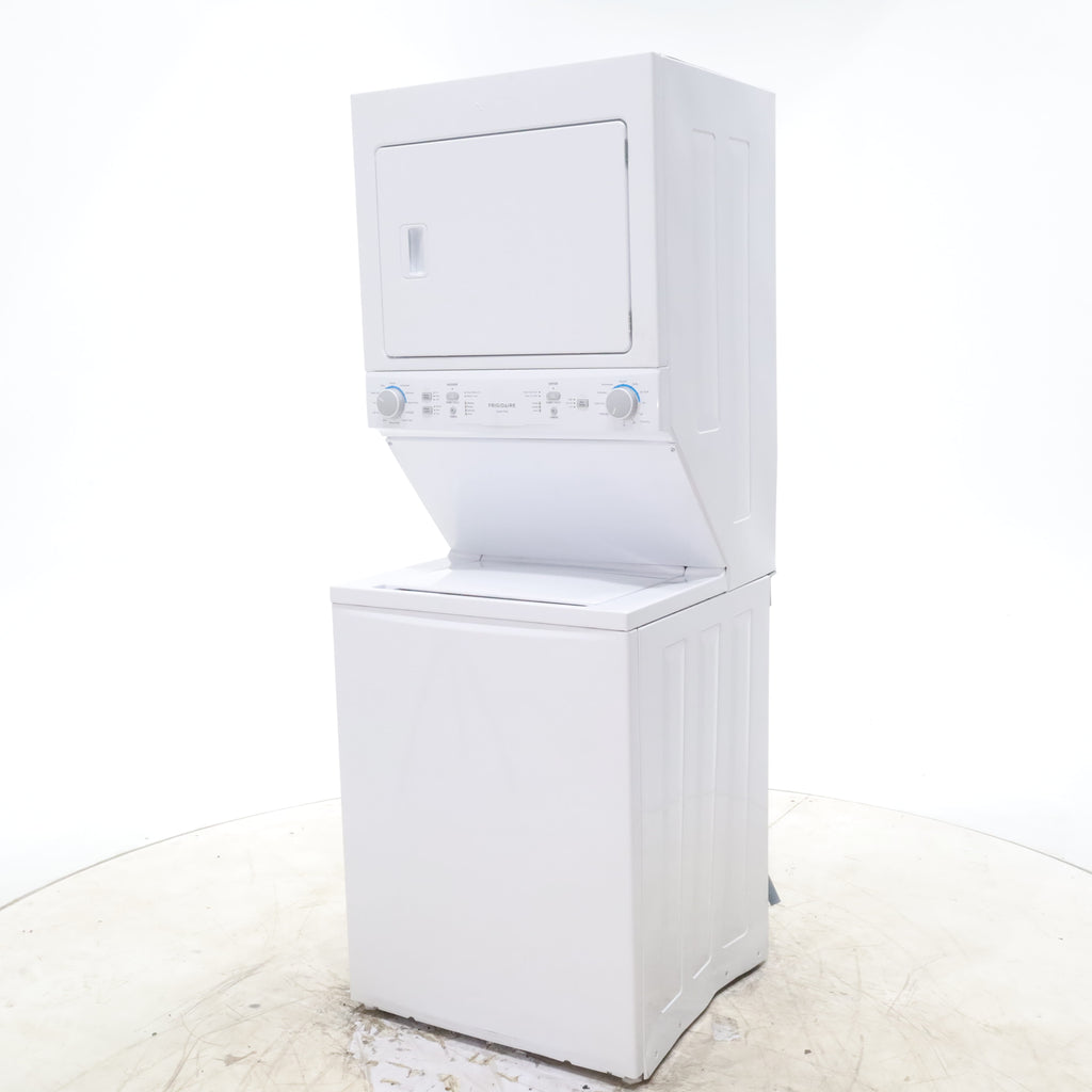 Pictures of Frigidaire Stacked Laundry Center with 3.9 cu ft Capacity Washer and 5.6 cu ft Electric Dryer with Maxfill Option- Scratch & Dent - Moderate - Neu Appliance Outlet - Discount Appliance Outlet in Austin, Tx