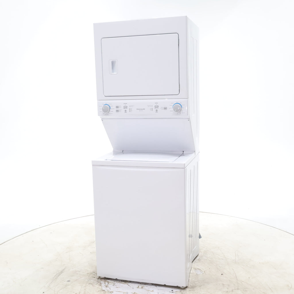 Pictures of Frigidaire Stacked Laundry Center with 3.9 cu ft Capacity Washer and 5.6 cu ft Electric Dryer with Maxfill Option- Scratch & Dent - Moderate - Neu Appliance Outlet - Discount Appliance Outlet in Austin, Tx