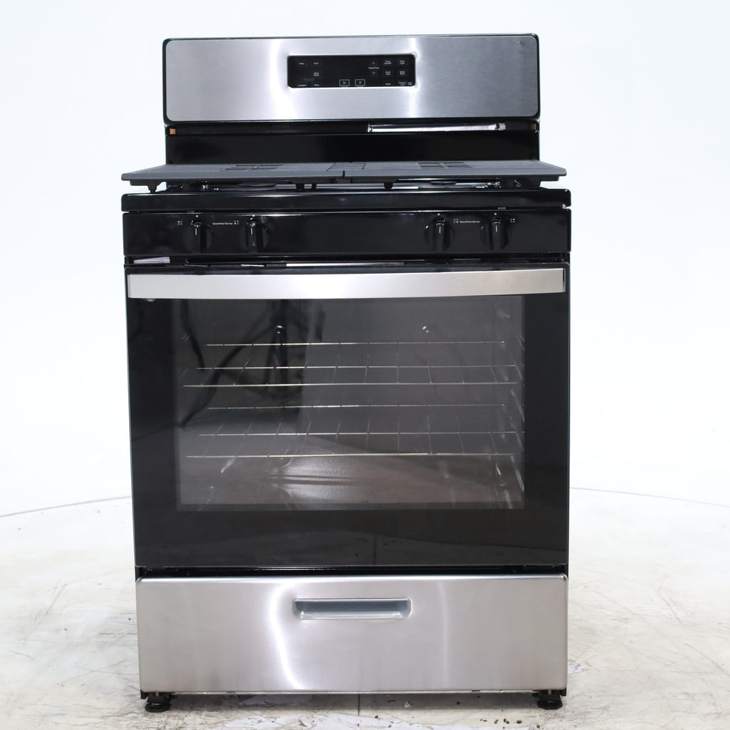 Pictures of Whirlpool Stainless 5.1 Cu. Ft. Freestanding Gas Range with Broiler Drawer and Two Speed Heat Burners - Scratch & Dent - Minor - Neu Appliance Outlet - Discount Appliance Outlet in Austin, Tx