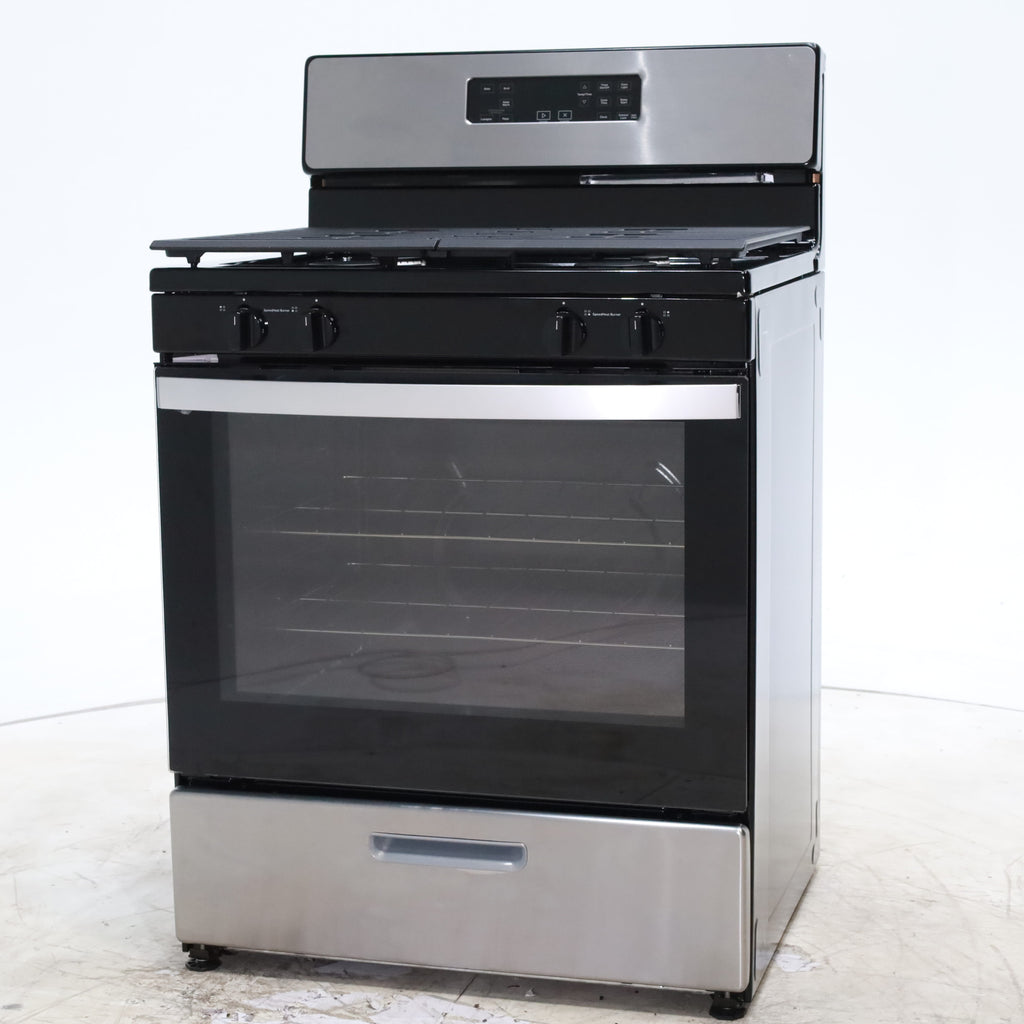 Pictures of Whirlpool Stainless 5.1 Cu. Ft. Freestanding Gas Range with Broiler Drawer and Two Speed Heat Burners - Scratch & Dent - Minor - Neu Appliance Outlet - Discount Appliance Outlet in Austin, Tx