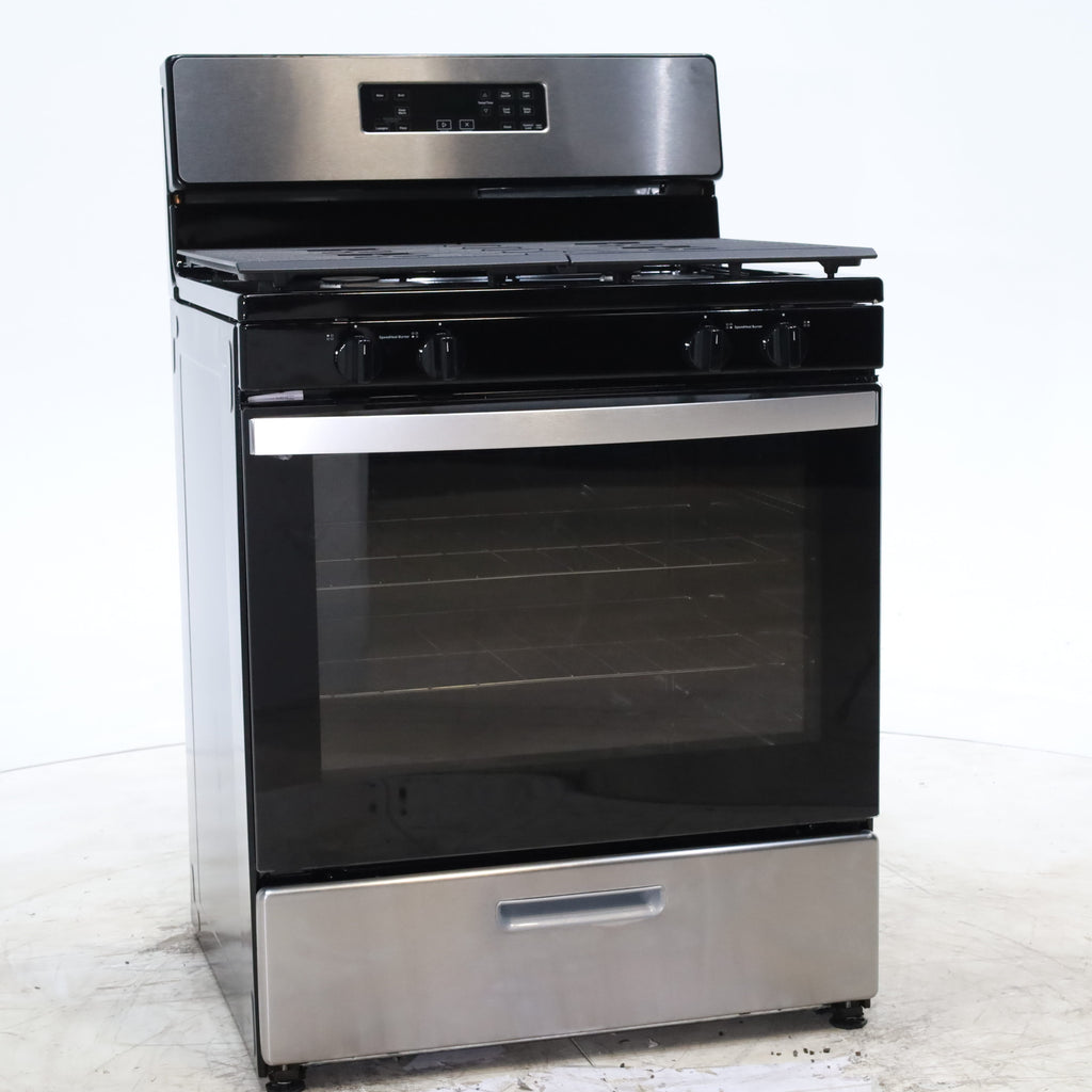 Pictures of Whirlpool Stainless 5.1 Cu. Ft. Freestanding Gas Range with Broiler Drawer and Two Speed Heat Burners - Scratch & Dent - Minor - Neu Appliance Outlet - Discount Appliance Outlet in Austin, Tx