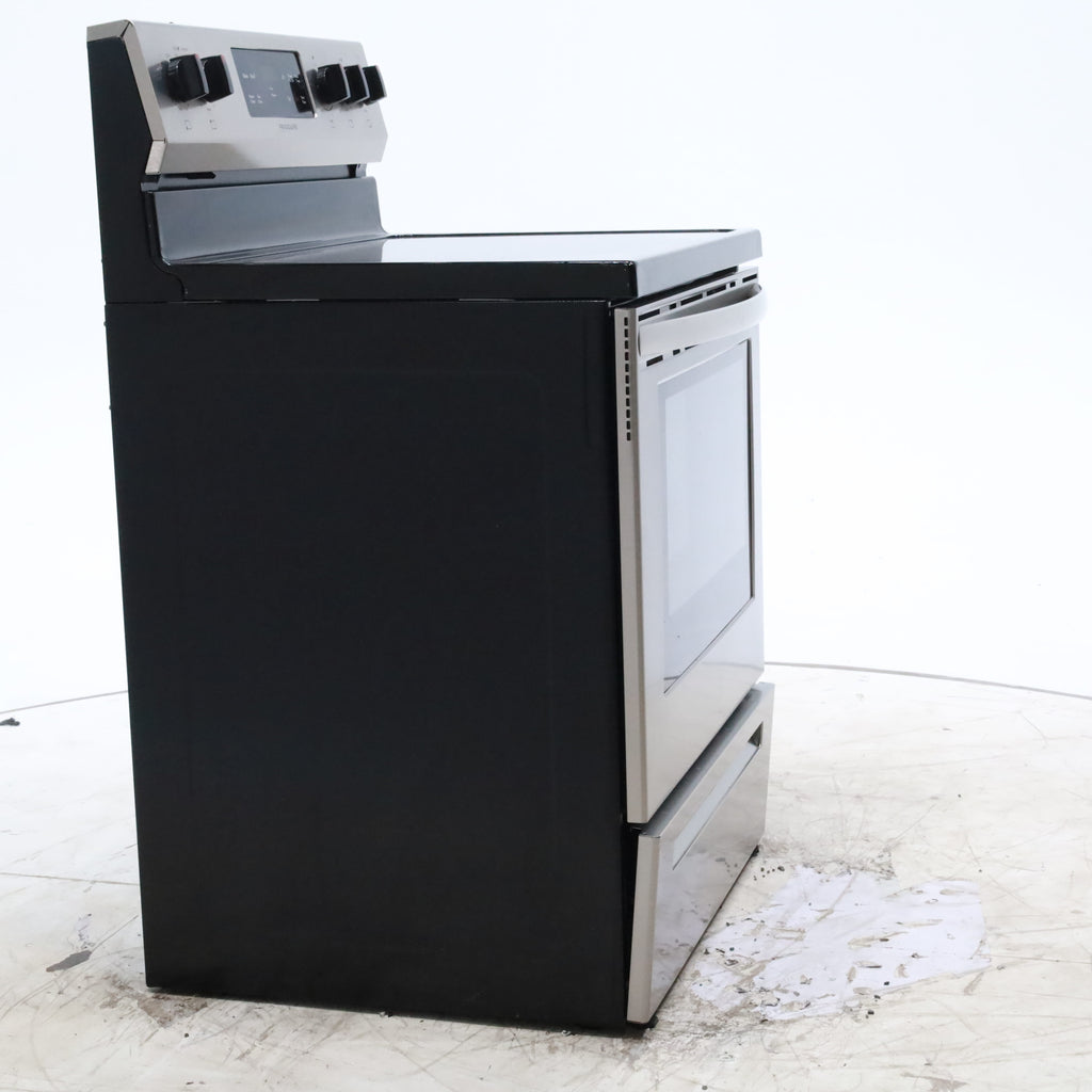 Pictures of Fingerprint Resistant Stainless Steel Frigidaire 30-in Glass Top 5 Elements 5.4-cu ft Steam Cleaning Freestanding Electric Range  - Certified Refurbished - Neu Appliance Outlet - Discount Appliance Outlet in Austin, Tx