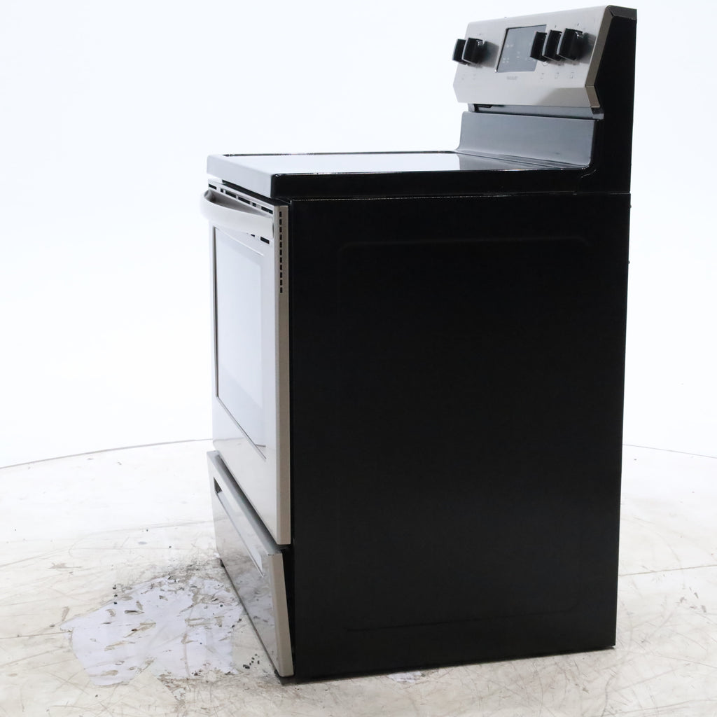 Pictures of Fingerprint Resistant Stainless Steel Frigidaire 30-in Glass Top 5 Elements 5.4-cu ft Steam Cleaning Freestanding Electric Range  - Certified Refurbished - Neu Appliance Outlet - Discount Appliance Outlet in Austin, Tx