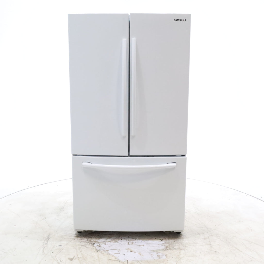 Pictures of White ENERGY STAR Samsung 25.5 cu. ft. 3 Door French Door Refrigerator with Twin Cooling Plus - Certified Refurbished - Neu Appliance Outlet - Discount Appliance Outlet in Austin, Tx