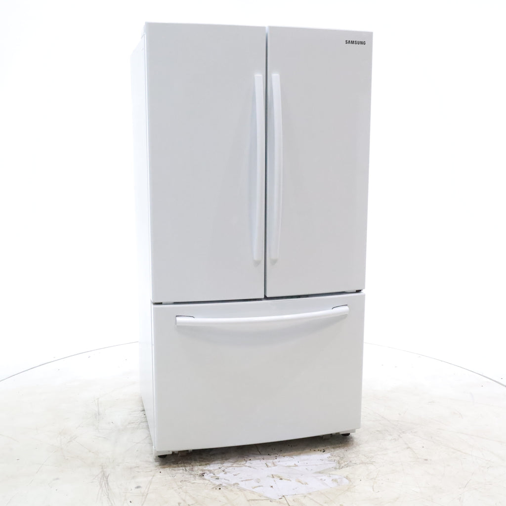 Pictures of White ENERGY STAR Samsung 25.5 cu. ft. 3 Door French Door Refrigerator with Twin Cooling Plus - Certified Refurbished - Neu Appliance Outlet - Discount Appliance Outlet in Austin, Tx