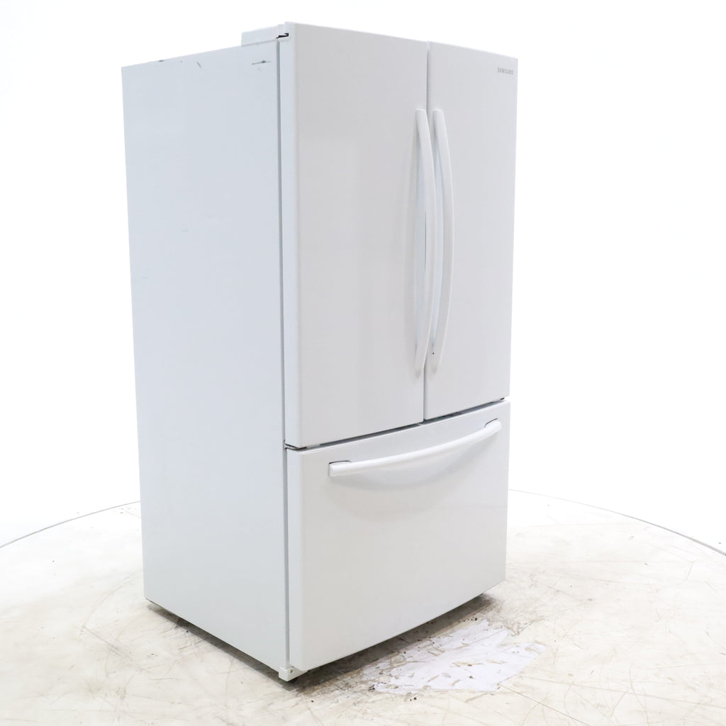 Pictures of White ENERGY STAR Samsung 25.5 cu. ft. 3 Door French Door Refrigerator with Twin Cooling Plus - Certified Refurbished - Neu Appliance Outlet - Discount Appliance Outlet in Austin, Tx