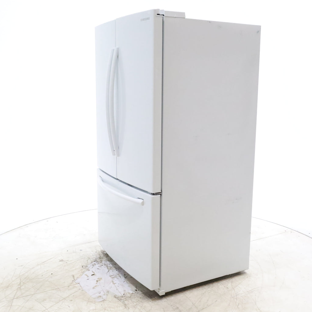 Pictures of White ENERGY STAR Samsung 25.5 cu. ft. 3 Door French Door Refrigerator with Twin Cooling Plus - Certified Refurbished - Neu Appliance Outlet - Discount Appliance Outlet in Austin, Tx