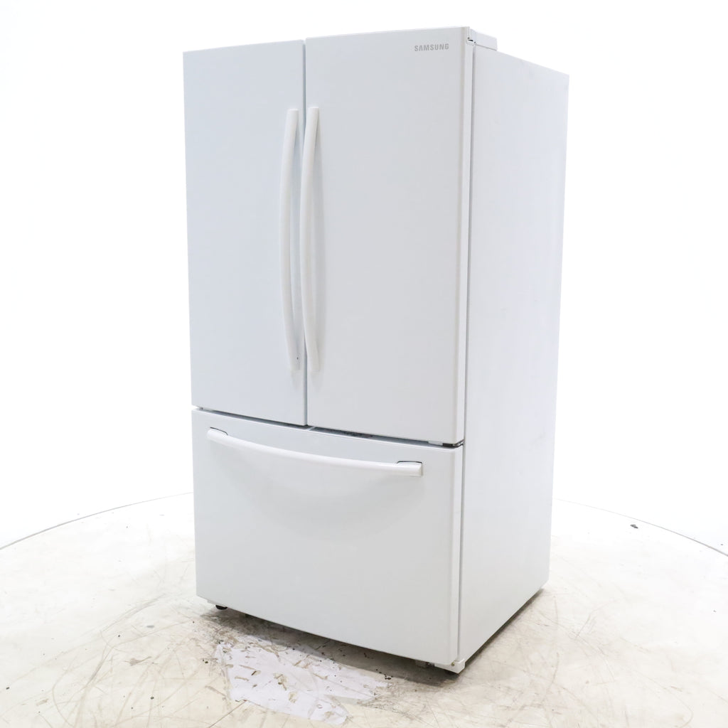 Pictures of White ENERGY STAR Samsung 25.5 cu. ft. 3 Door French Door Refrigerator with Twin Cooling Plus - Certified Refurbished - Neu Appliance Outlet - Discount Appliance Outlet in Austin, Tx