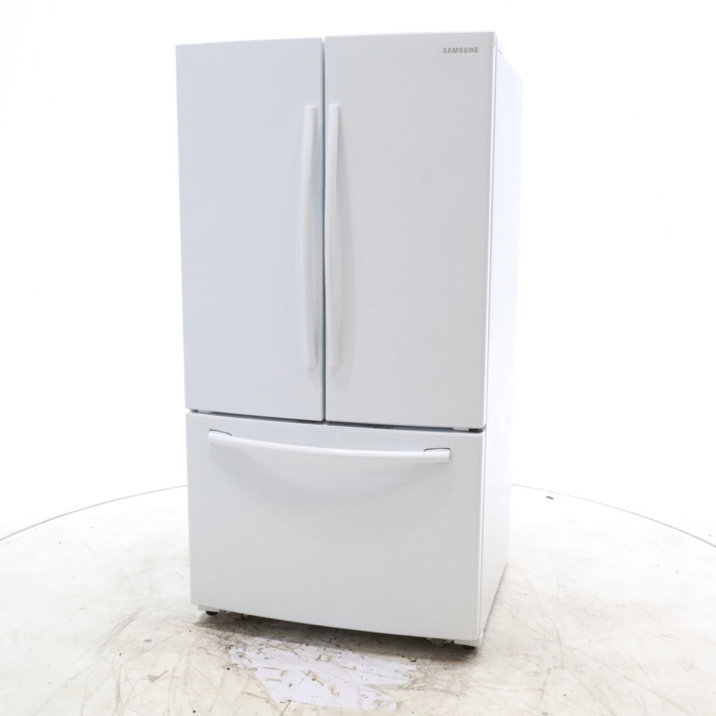 Pictures of White ENERGY STAR Samsung 25.5 cu. ft. 3 Door French Door Refrigerator with Twin Cooling Plus - Certified Refurbished - Neu Appliance Outlet - Discount Appliance Outlet in Austin, Tx