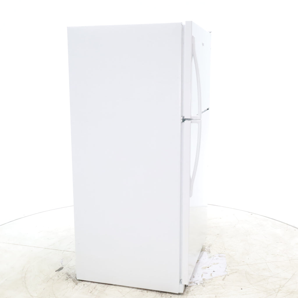 Pictures of 33" Wide Whirlpool Top Freezer 20.5 cu ft Refrigerator with Ice Maker and Frameless Glass Shelves and Flexi-Slide Bin - Scratch & Dent - Minor - Neu Appliance Outlet - Discount Appliance Outlet in Austin, Tx