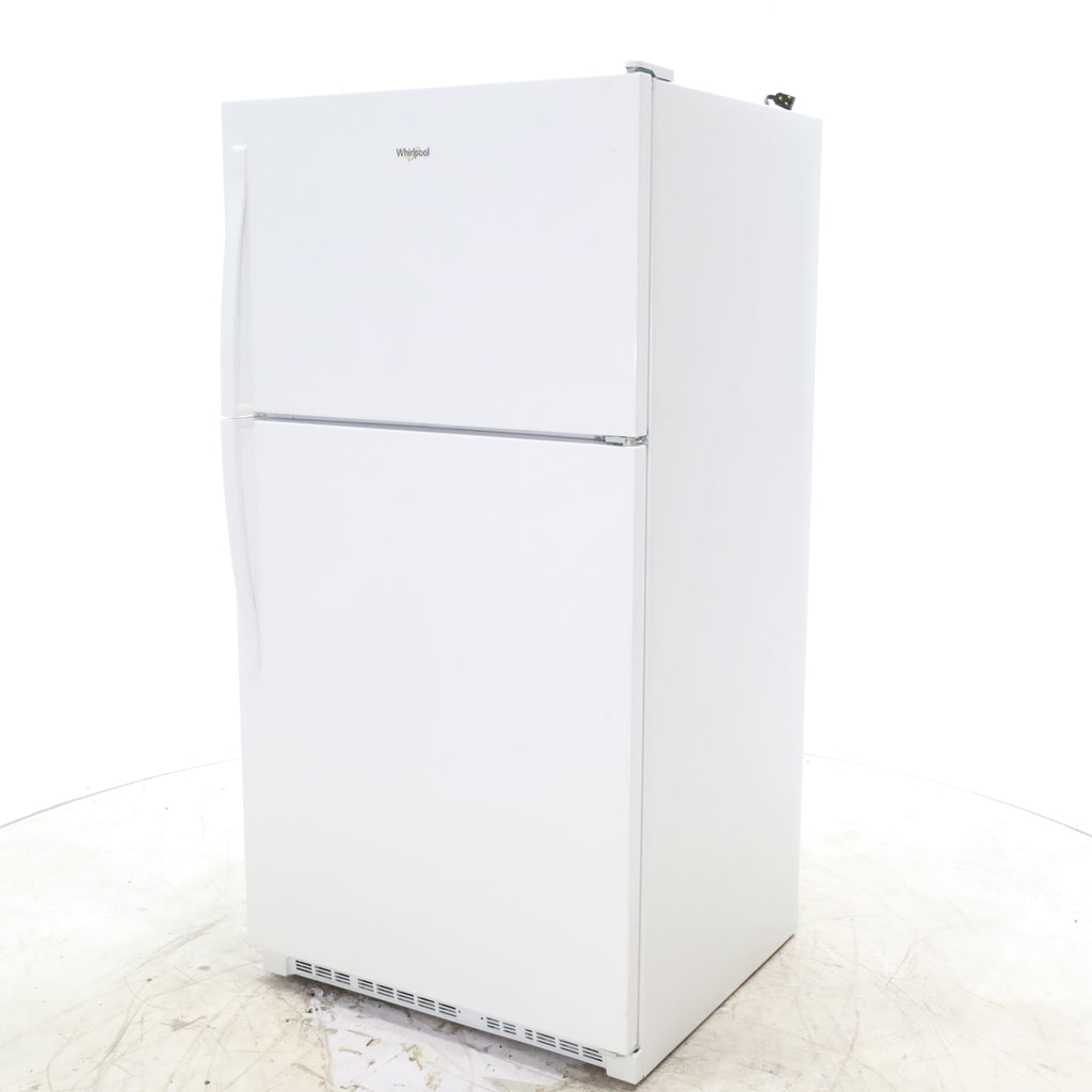 Pictures of 33" Wide Whirlpool Top Freezer 20.5 cu ft Refrigerator with Ice Maker and Frameless Glass Shelves and Flexi-Slide Bin - Scratch & Dent - Minor - Neu Appliance Outlet - Discount Appliance Outlet in Austin, Tx
