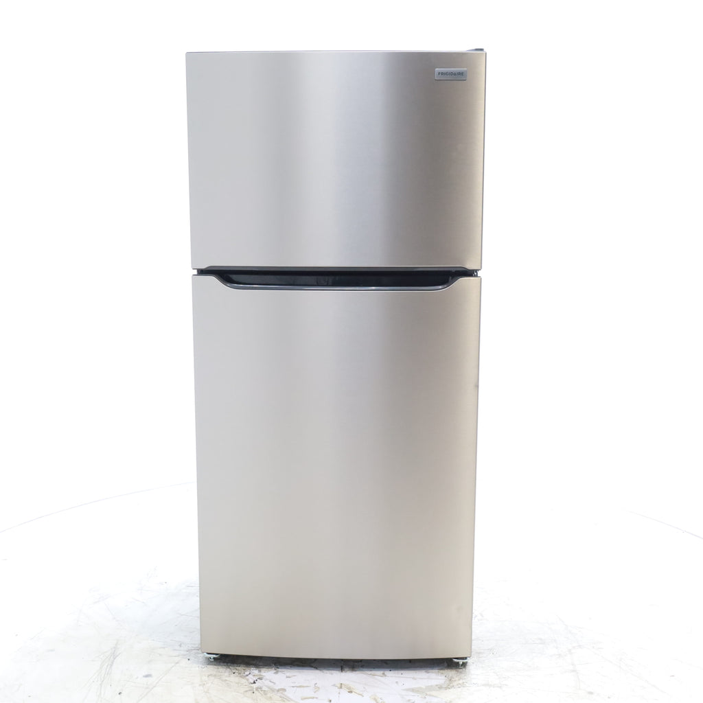 Pictures of 30" Wide Easy Care Stainless Steel Frigidaire 18.3 cu. ft. Top Freezer Bottom Refrigerator with EvenTemp Cooling System - Scratch and Dent - Moderate - Neu Appliance Outlet - Discount Appliance Outlet in Austin, Tx