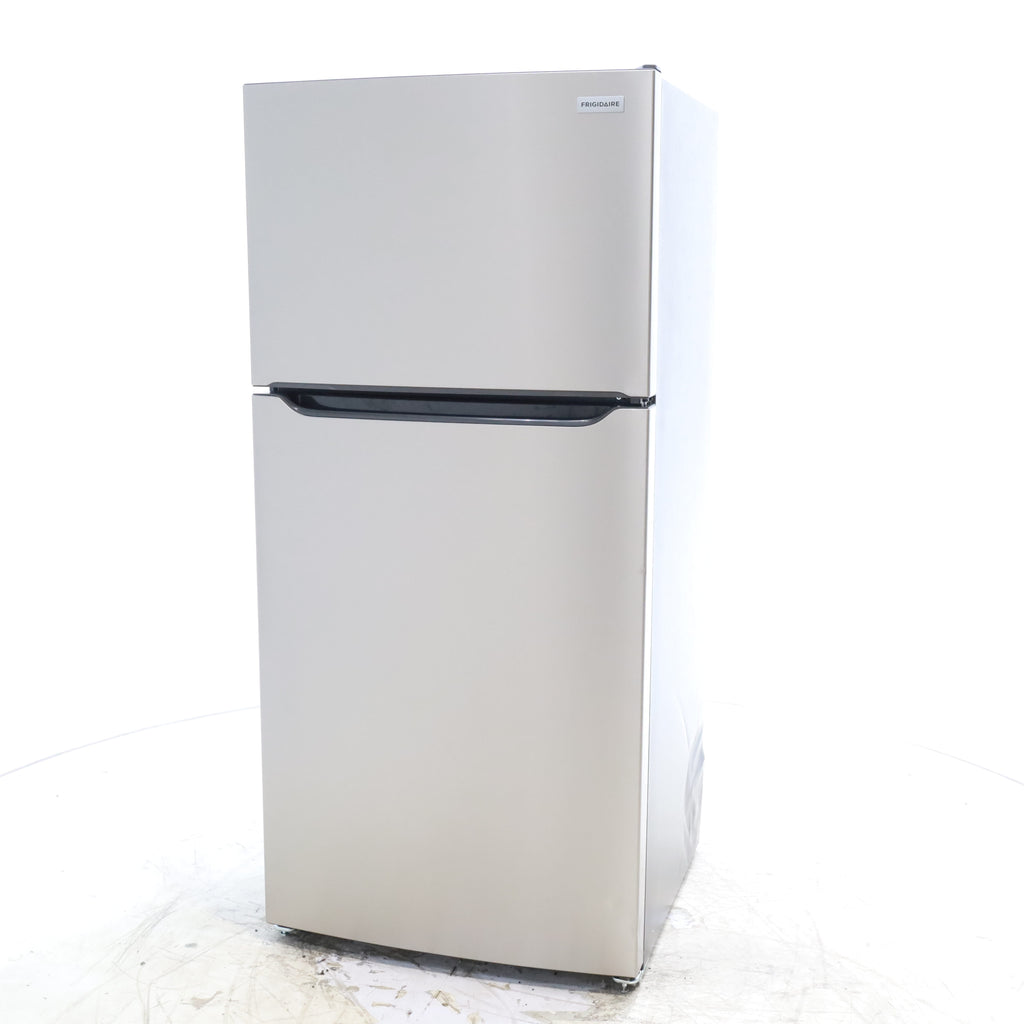 Pictures of 30" Wide Easy Care Stainless Steel Frigidaire 18.3 cu. ft. Top Freezer Bottom Refrigerator with EvenTemp Cooling System - Scratch and Dent - Moderate - Neu Appliance Outlet - Discount Appliance Outlet in Austin, Tx
