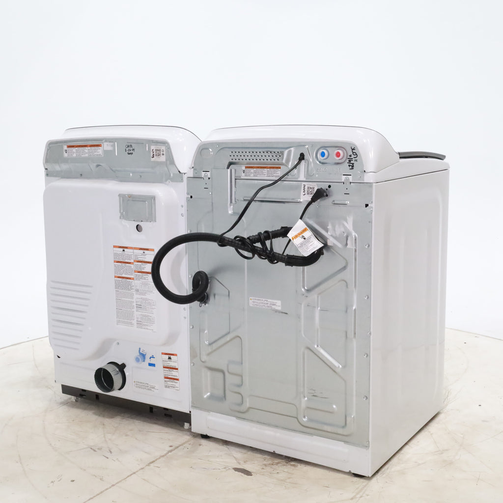 Pictures of Maytag ENERGY STAR 5.2 cu. ft. Top Load Agitator Washing Machine with Extra Power Button and ENERGY STAR Maytag Smart Capable 7.4 cu. ft. Electric Steam Dryer with Extra Power Button - Open Box - Neu Appliance Outlet - Discount Appliance Outlet in Austin, Tx