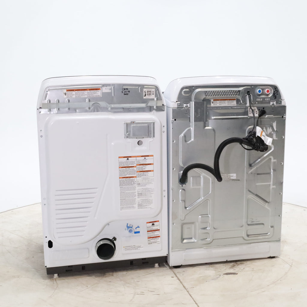 Pictures of Maytag ENERGY STAR 5.2 cu. ft. Top Load Agitator Washing Machine with Extra Power Button and ENERGY STAR Maytag Smart Capable 7.4 cu. ft. Electric Steam Dryer with Extra Power Button - Open Box - Neu Appliance Outlet - Discount Appliance Outlet in Austin, Tx