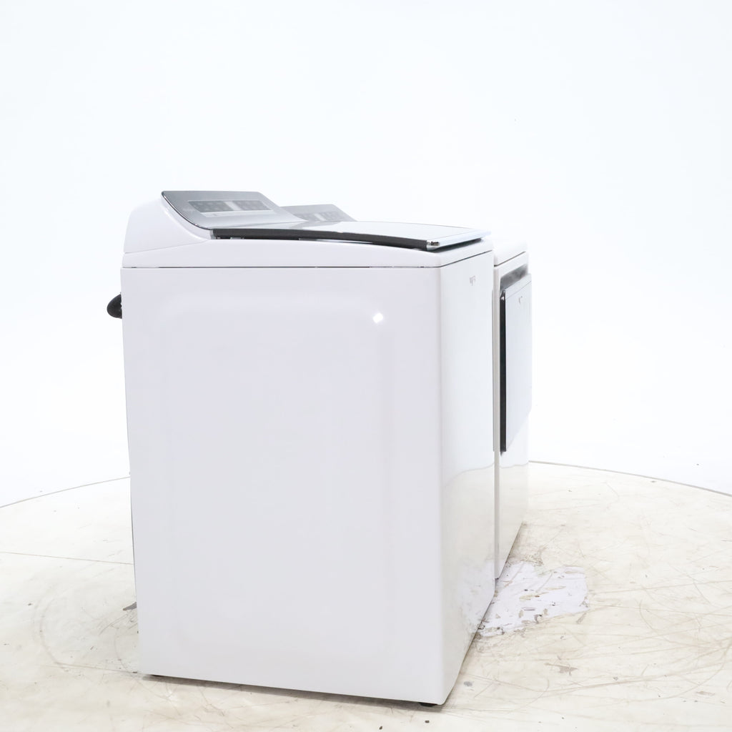 Pictures of ENERGY STAR Whirlpool 5.2 - 5.3 cu. ft. Smart Top Load Washing Machine with 2 in 1 Removable Agitator and Whirlpool 7.4 cu. ft. Electric Dryer with AccuDry Sensor and Wrinkle Shield  - Scratch & Dent - Minor - Neu Appliance Outlet - Discount Appliance Outlet in Austin, Tx