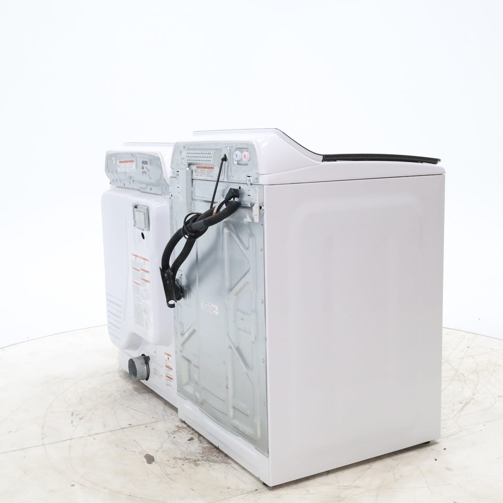 Pictures of ENERGY STAR Whirlpool 5.2 - 5.3 cu. ft. Smart Top Load Washing Machine with 2 in 1 Removable Agitator and Whirlpool 7.4 cu. ft. Electric Dryer with AccuDry Sensor and Wrinkle Shield  - Scratch & Dent - Minor - Neu Appliance Outlet - Discount Appliance Outlet in Austin, Tx