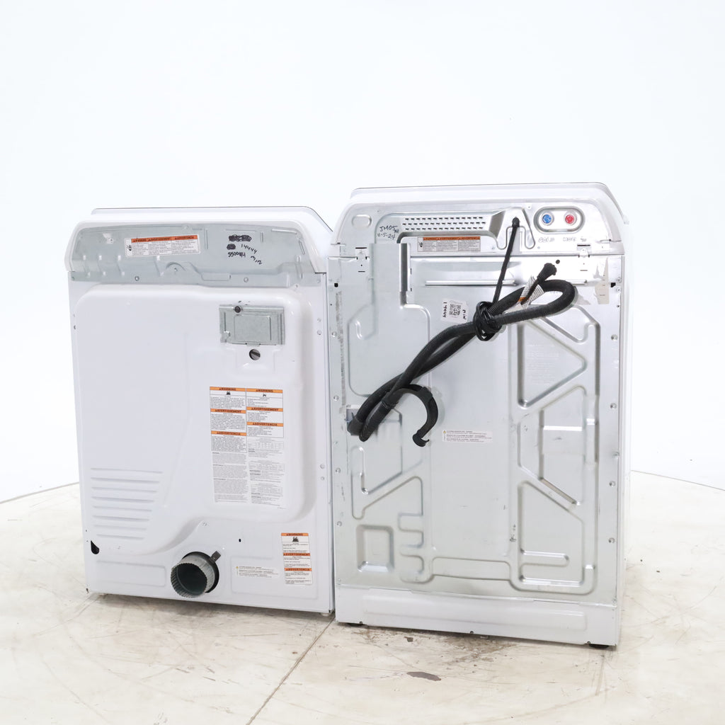 Pictures of ENERGY STAR Whirlpool 5.2 - 5.3 cu. ft. Smart Top Load Washing Machine with 2 in 1 Removable Agitator and Whirlpool 7.4 cu. ft. Electric Dryer with AccuDry Sensor and Wrinkle Shield  - Scratch & Dent - Minor - Neu Appliance Outlet - Discount Appliance Outlet in Austin, Tx