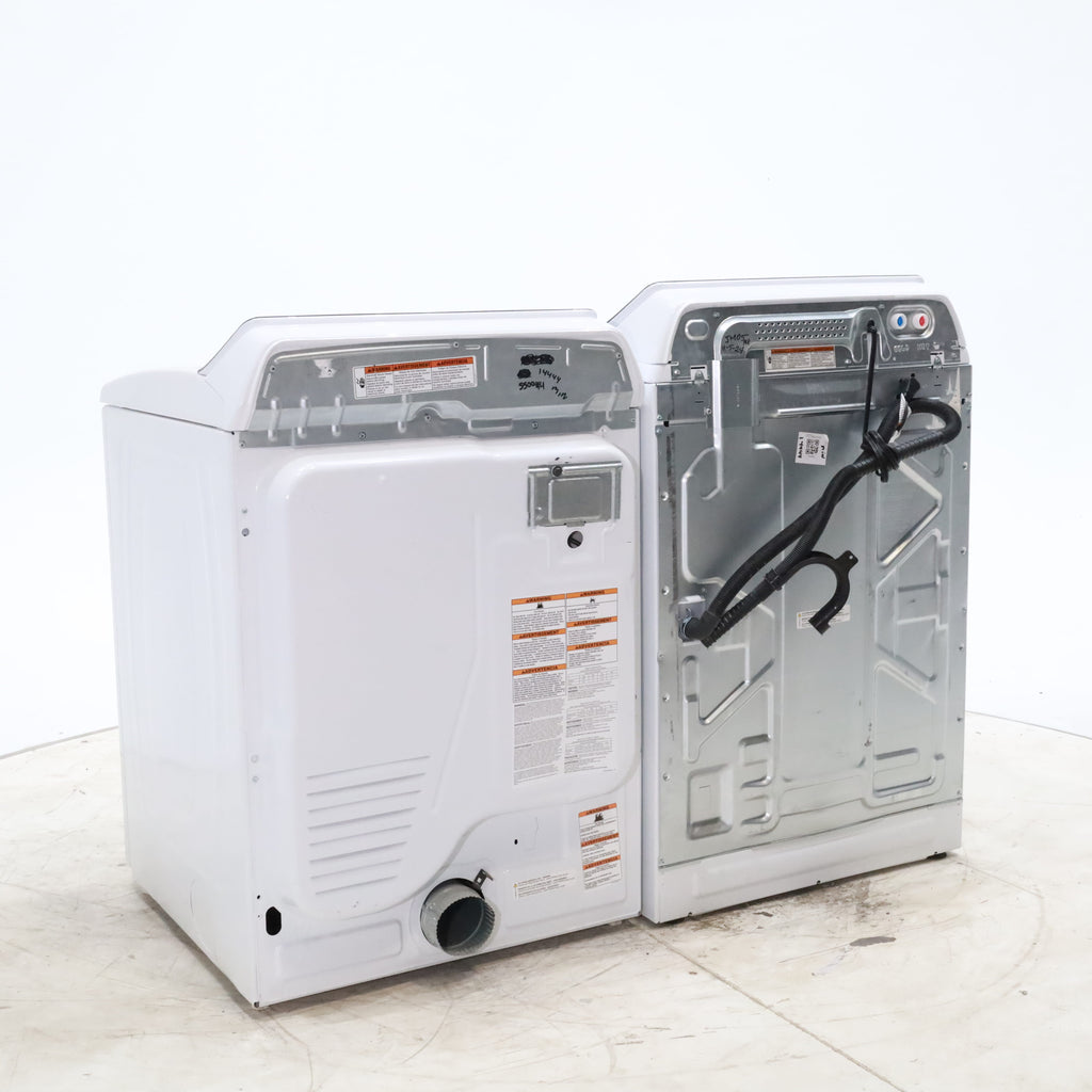 Pictures of ENERGY STAR Whirlpool 5.2 - 5.3 cu. ft. Smart Top Load Washing Machine with 2 in 1 Removable Agitator and Whirlpool 7.4 cu. ft. Electric Dryer with AccuDry Sensor and Wrinkle Shield  - Scratch & Dent - Minor - Neu Appliance Outlet - Discount Appliance Outlet in Austin, Tx