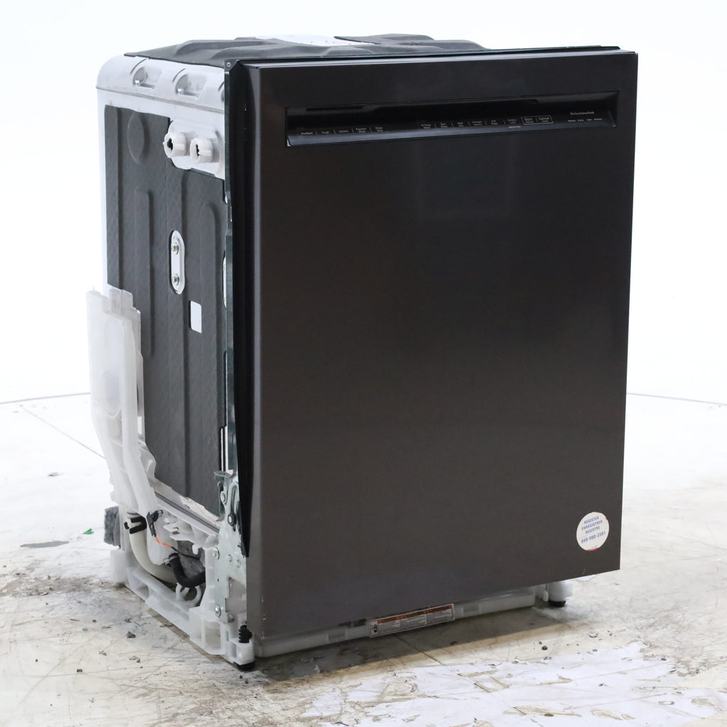 Pictures of 24 in. KitchenAid PrintShield ENERGY STAR Black Stainless Steel with PrintShield™ Finish Built-In Front Control Tall Tub 39 dBA Dishwasher with Stainless Steel Tub - Scratch & Dent - Minor - Neu Appliance Outlet - Discount Appliance Outlet in Austin, Tx