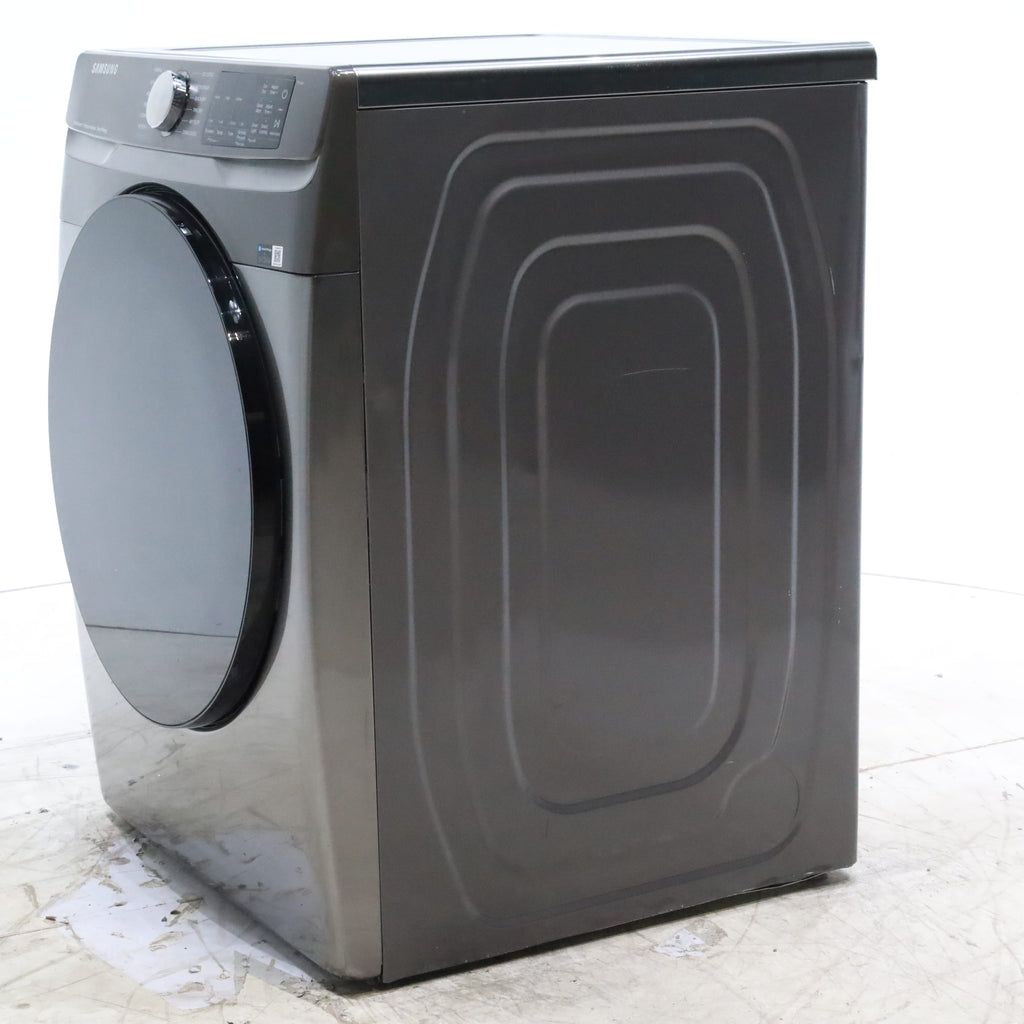 Pictures of Platinum Samsung 7.5 cu. ft. Front Load Electric Dryer with Steam- Scratch & Dent - Minor - Neu Appliance Outlet - Discount Appliance Outlet in Austin, Tx