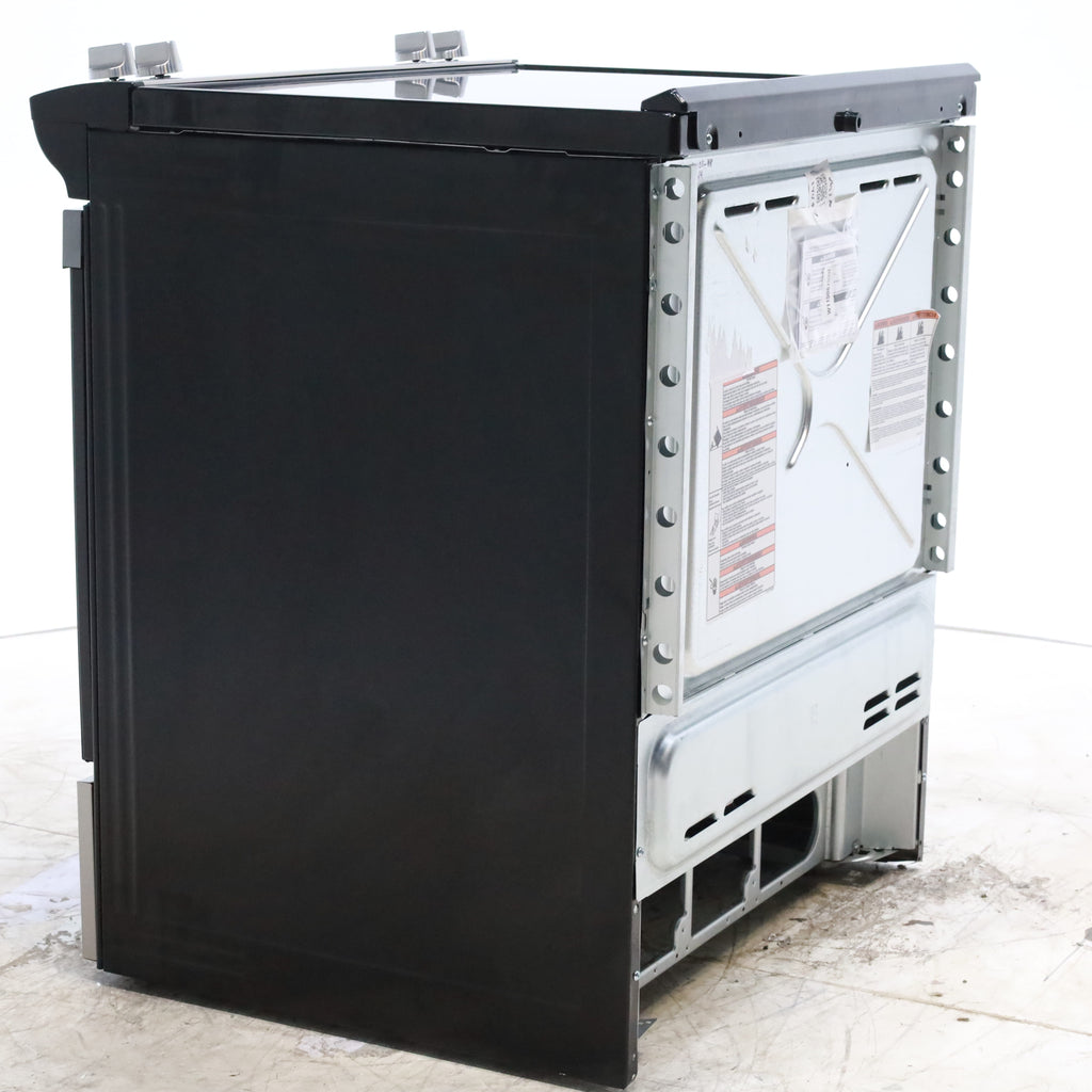 Pictures of Fingerprint Resistant Stainless Steel Whirlpool 30" Glass Top 4 Burners 4.8-cu ft Self-Cleaning Slide-in Electric Range  - Scratch & Dent - Minor - Neu Appliance Outlet - Discount Appliance Outlet in Austin, Tx