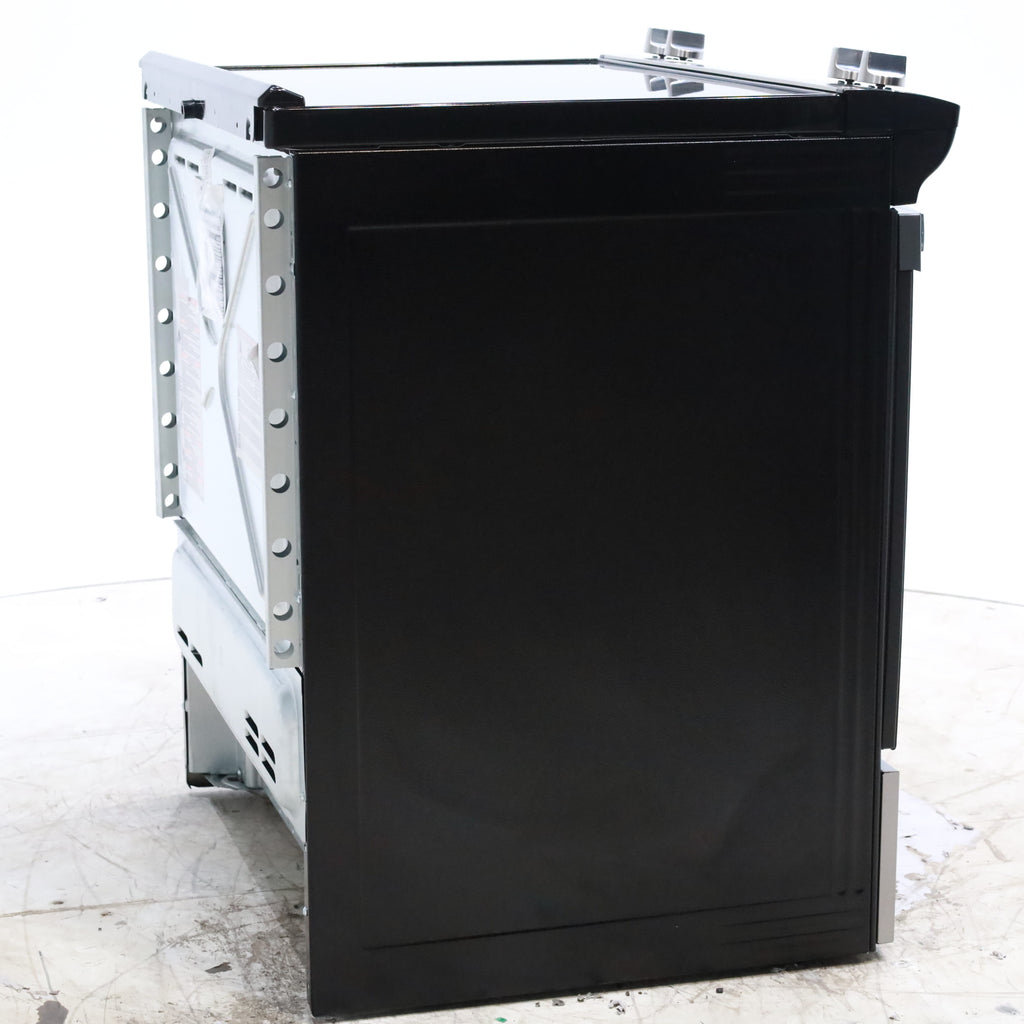 Pictures of Fingerprint Resistant Stainless Steel Whirlpool 30" Glass Top 4 Burners 4.8-cu ft Self-Cleaning Slide-in Electric Range  - Scratch & Dent - Minor - Neu Appliance Outlet - Discount Appliance Outlet in Austin, Tx