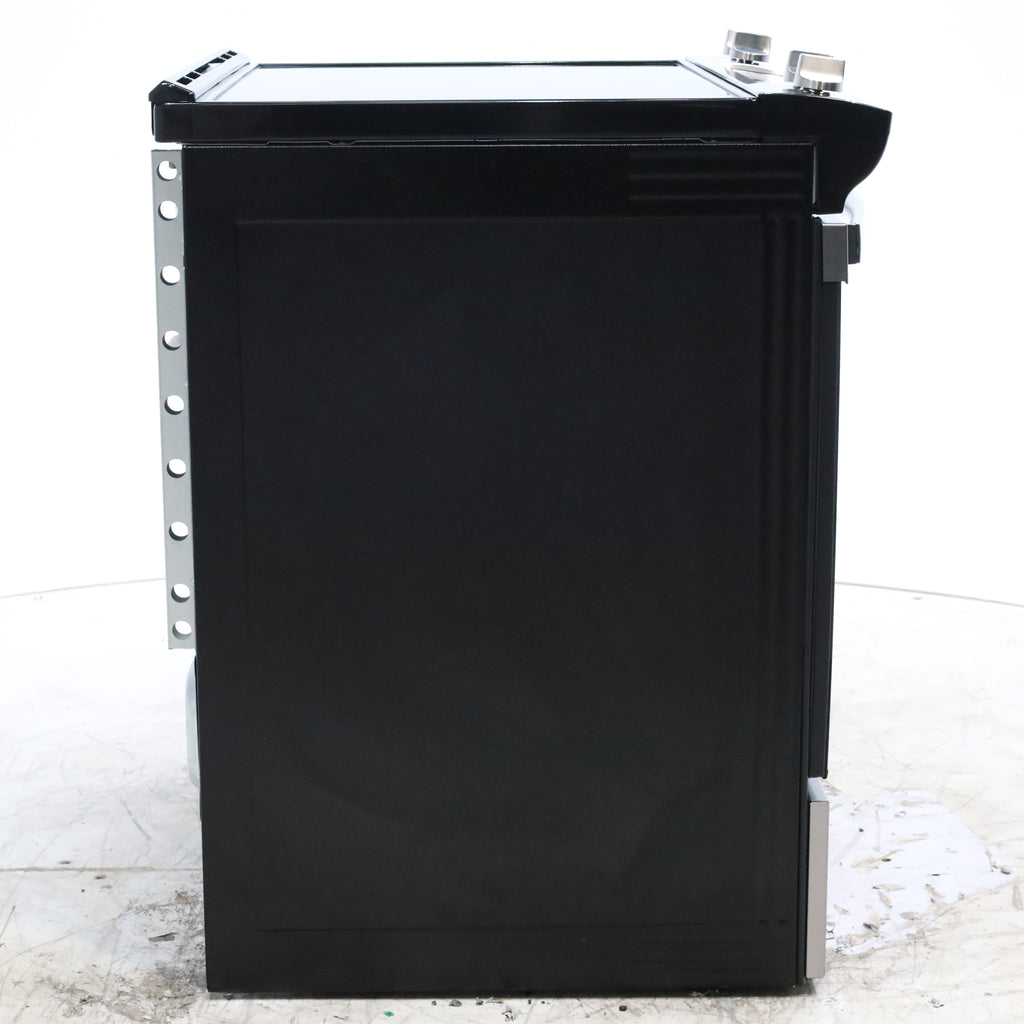 Pictures of Fingerprint Resistant Stainless Steel Whirlpool 30" Glass Top 4 Burners 4.8-cu ft Self-Cleaning Slide-in Electric Range  - Scratch & Dent - Minor - Neu Appliance Outlet - Discount Appliance Outlet in Austin, Tx