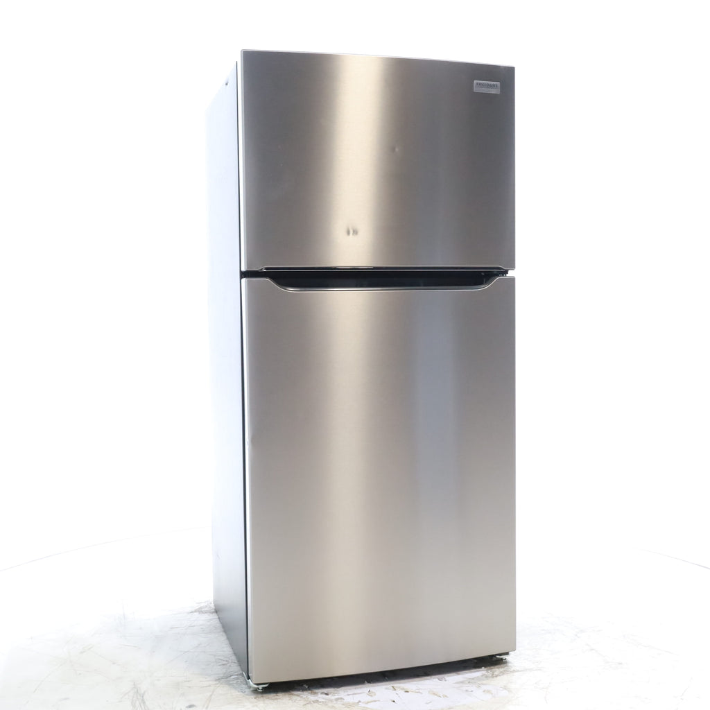 Pictures of 30"  Wide Stainless Steel Frigidaire 18.3 cu. ft. Top Freezer Refrigerator with EvenTemp Cooling System - Scratch & Dent - Moderate - Neu Appliance Outlet - Discount Appliance Outlet in Austin, Tx