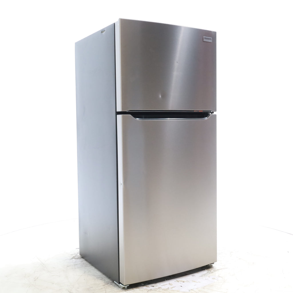 Pictures of 30"  Wide Stainless Steel Frigidaire 18.3 cu. ft. Top Freezer Refrigerator with EvenTemp Cooling System - Scratch & Dent - Moderate - Neu Appliance Outlet - Discount Appliance Outlet in Austin, Tx