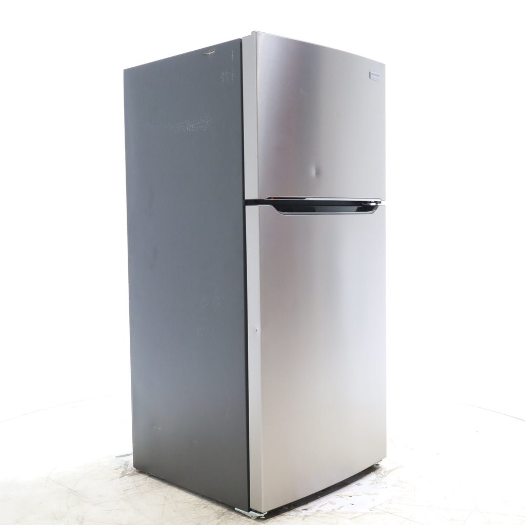 Pictures of 30"  Wide Stainless Steel Frigidaire 18.3 cu. ft. Top Freezer Refrigerator with EvenTemp Cooling System - Scratch & Dent - Moderate - Neu Appliance Outlet - Discount Appliance Outlet in Austin, Tx