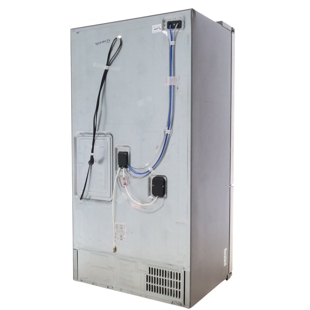 Counter Depth Stainless Steel ENERGY STAR Samsung 22.5 cu. ft. 3 Door French Door Refrigerator with Dual Ice Maker  - Certified Refurbished